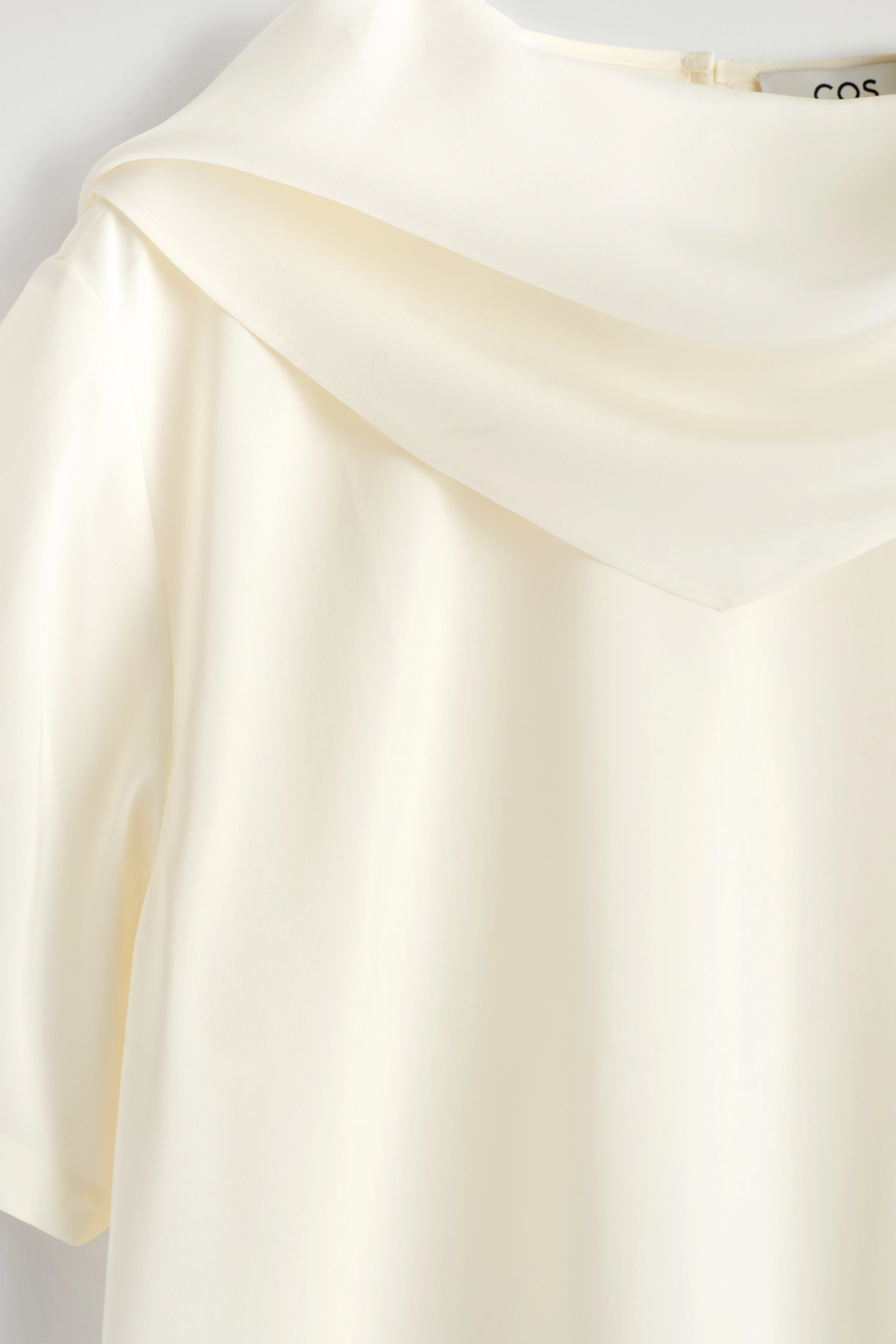 DRAPED SCARF-DETAIL TOP - 8