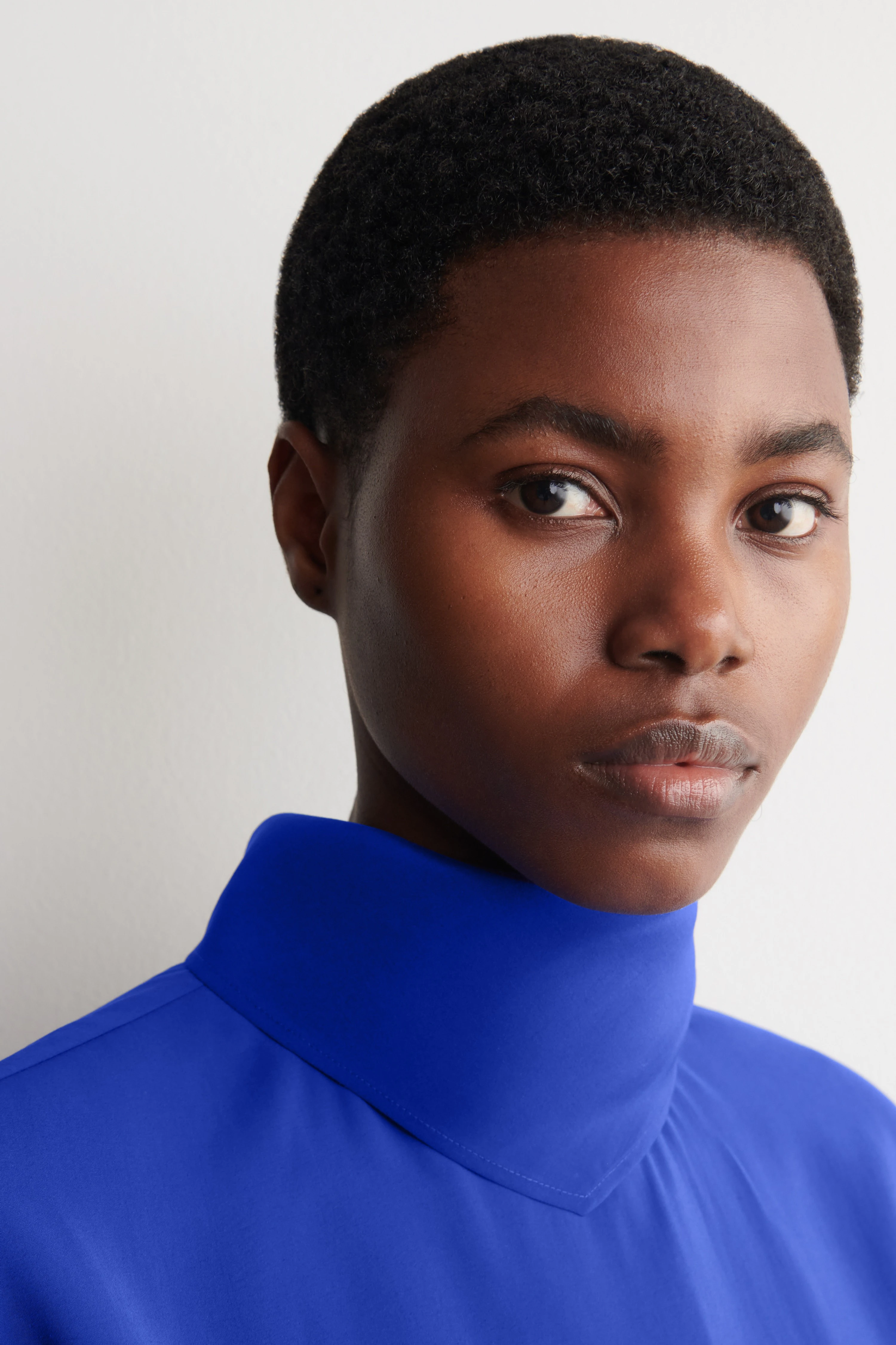 DRAPED SCARF-DETAIL TOP - 6