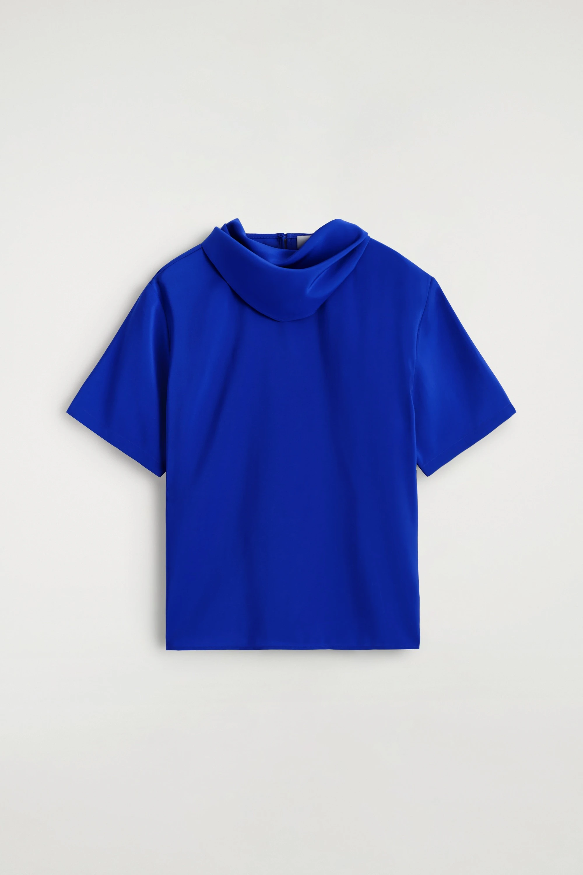 DRAPED SCARF-DETAIL TOP - 7