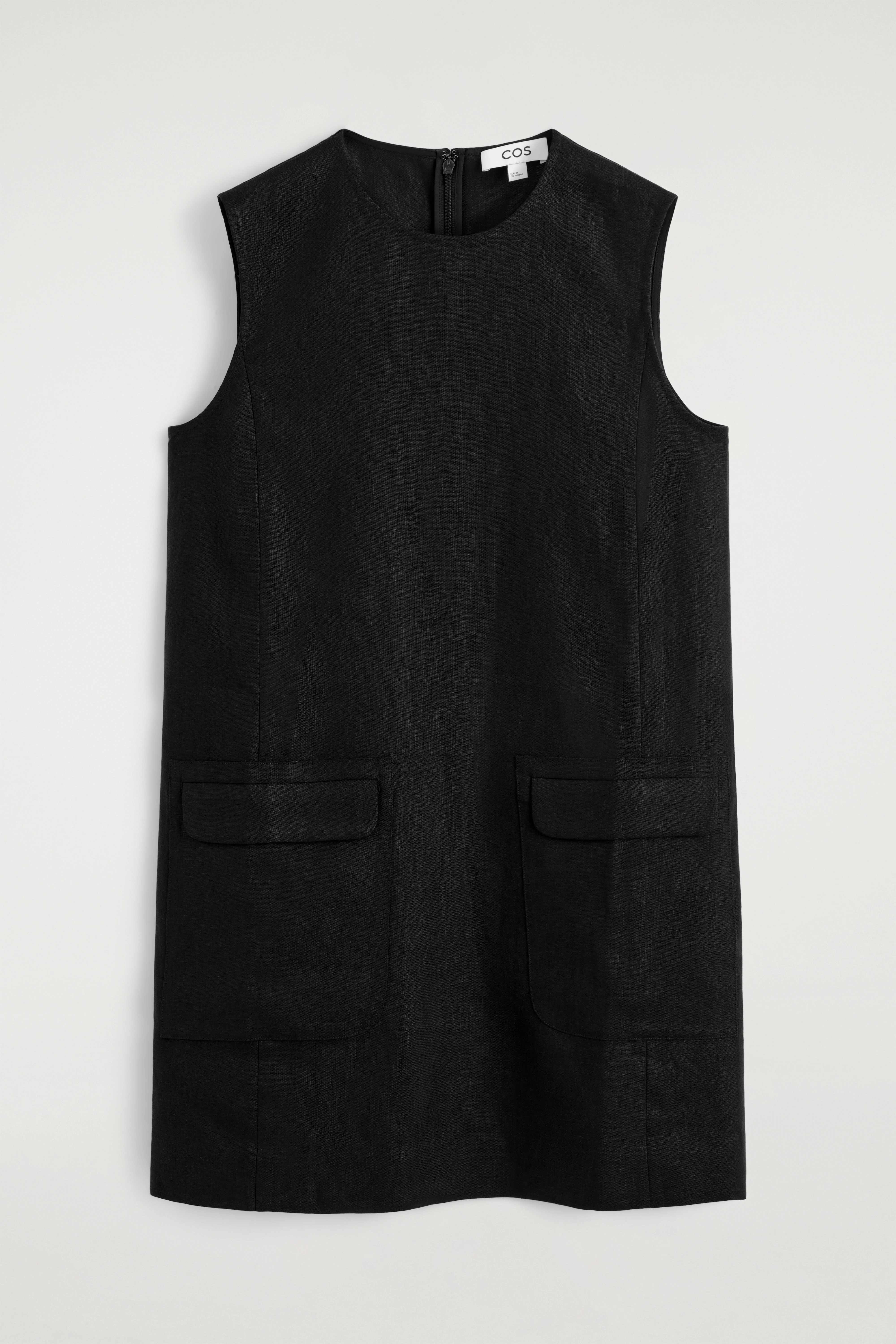 LINEN MINI SHIFT DRESS - 5