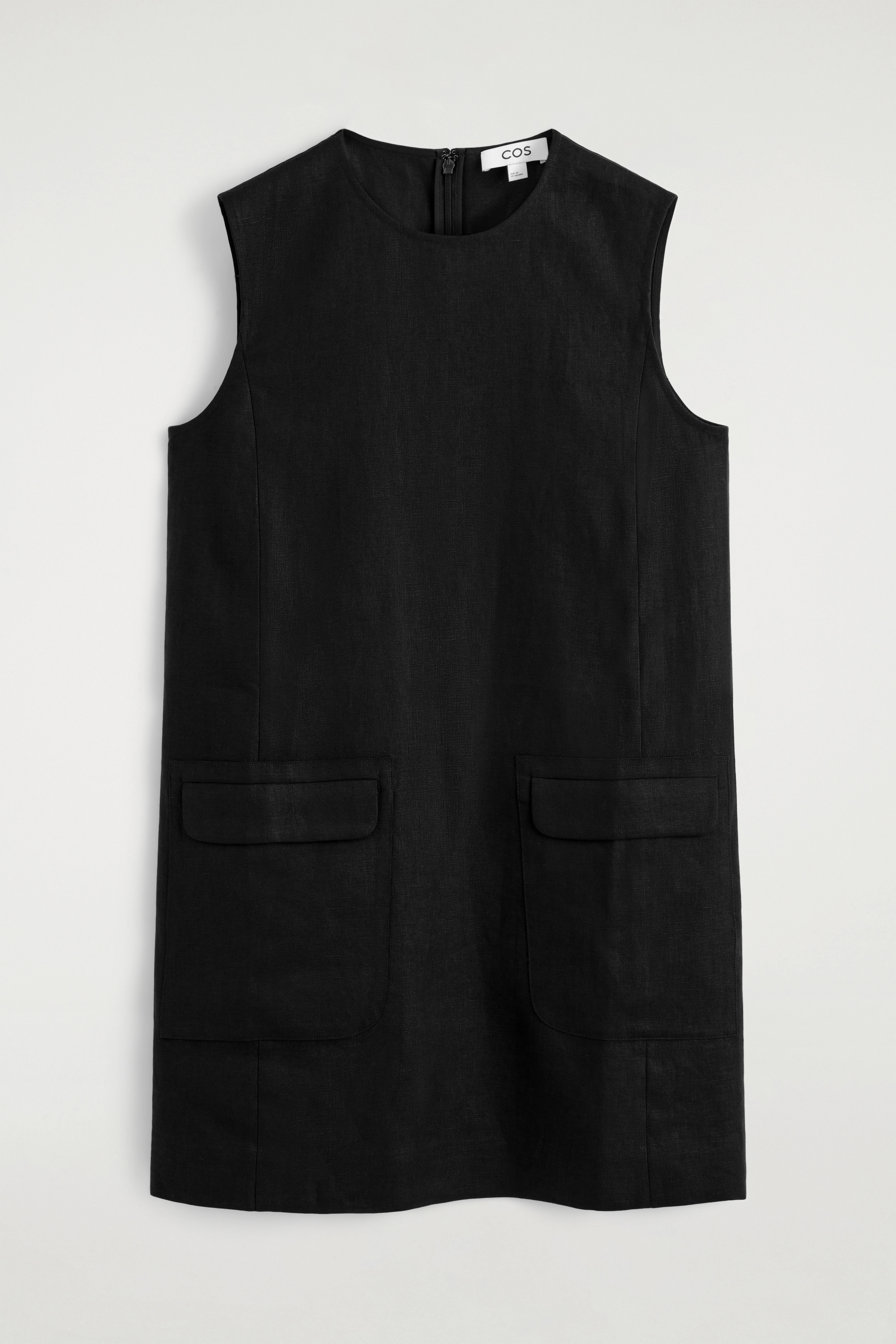 LINEN MINI SHIFT DRESS - 5