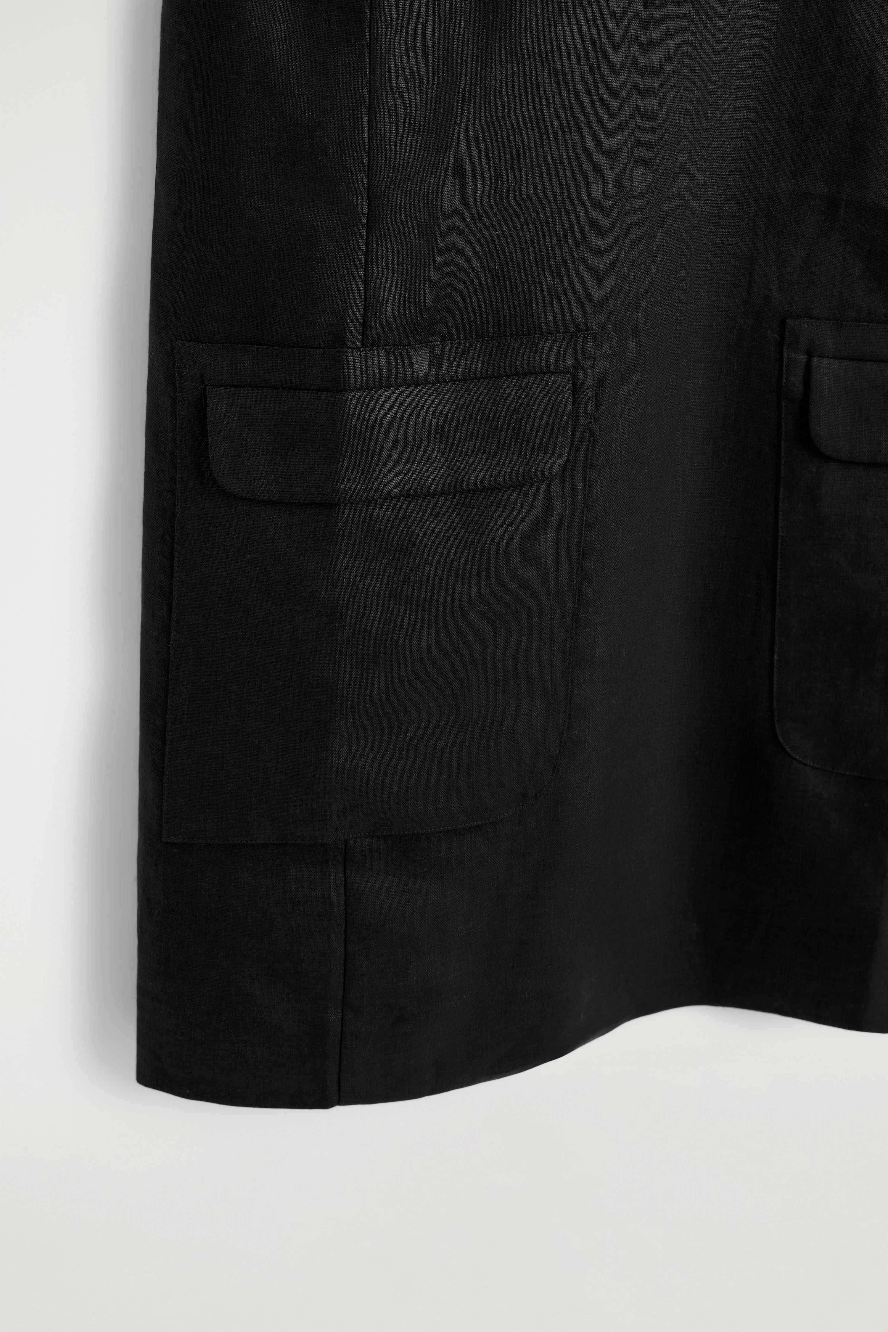 LINEN MINI SHIFT DRESS - 6