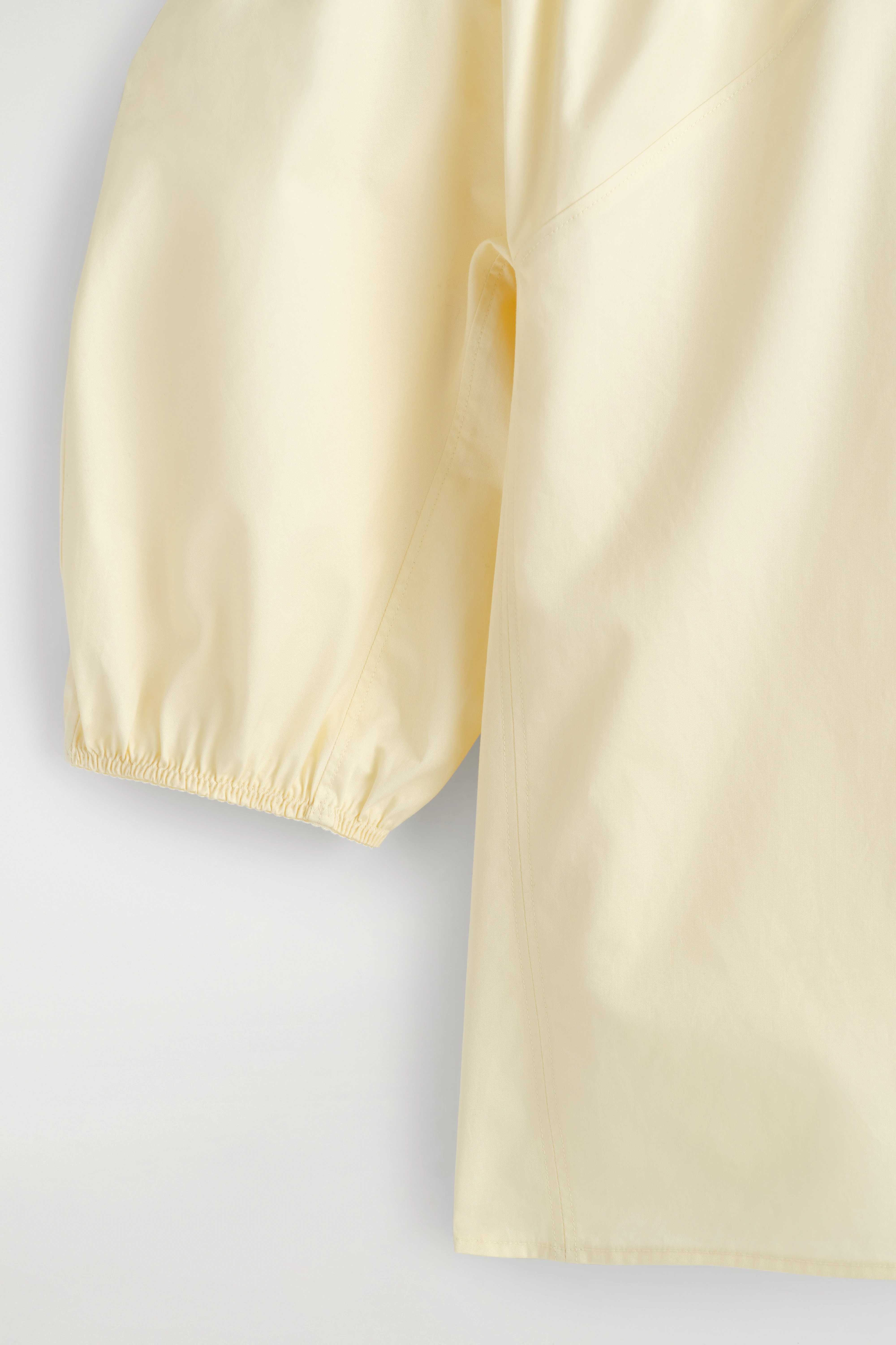 GATHERED PUFF-SLEEVE BLOUSE - 7