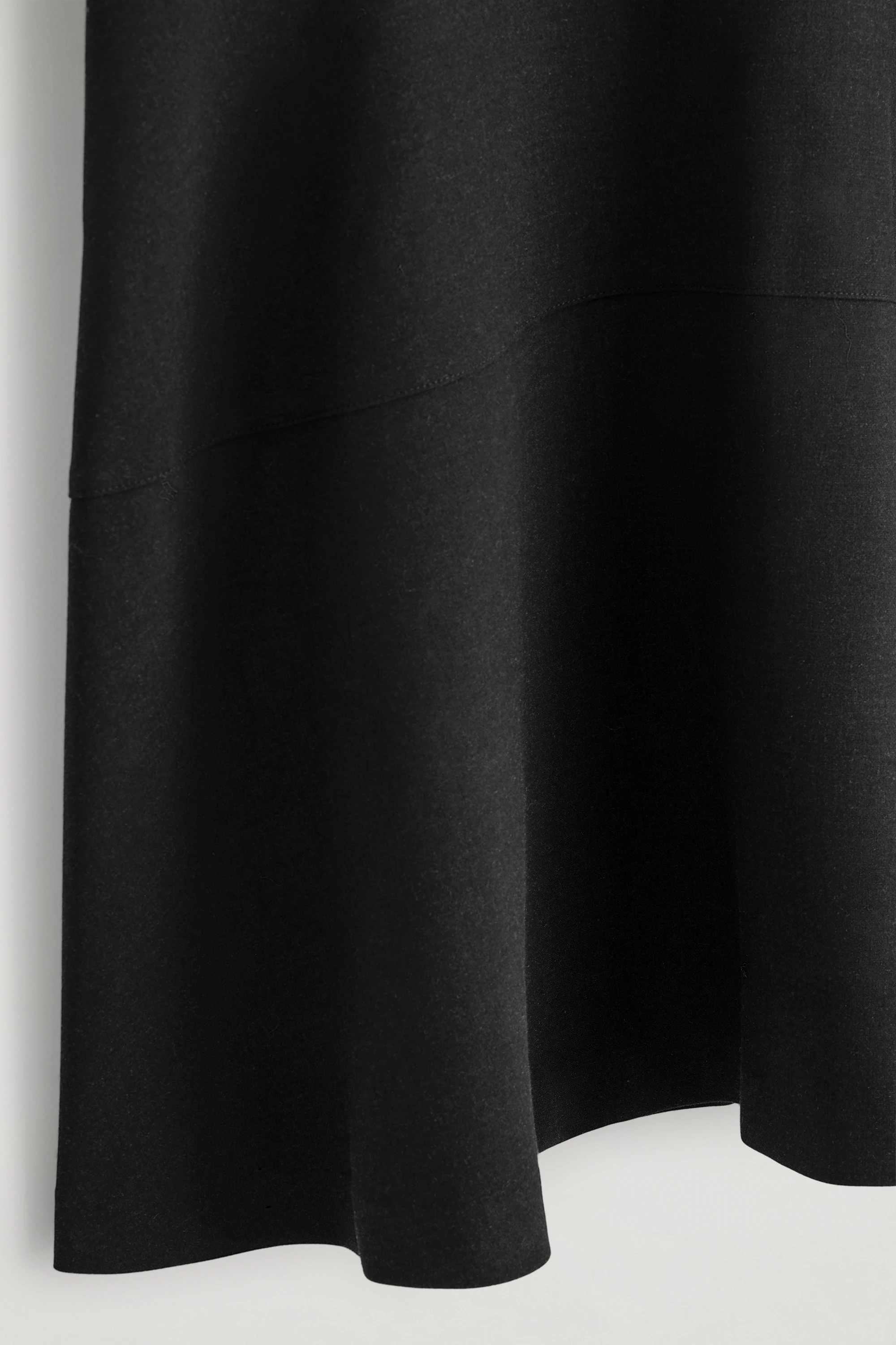 CURVED A-LINE MIDI SKIRT - 6