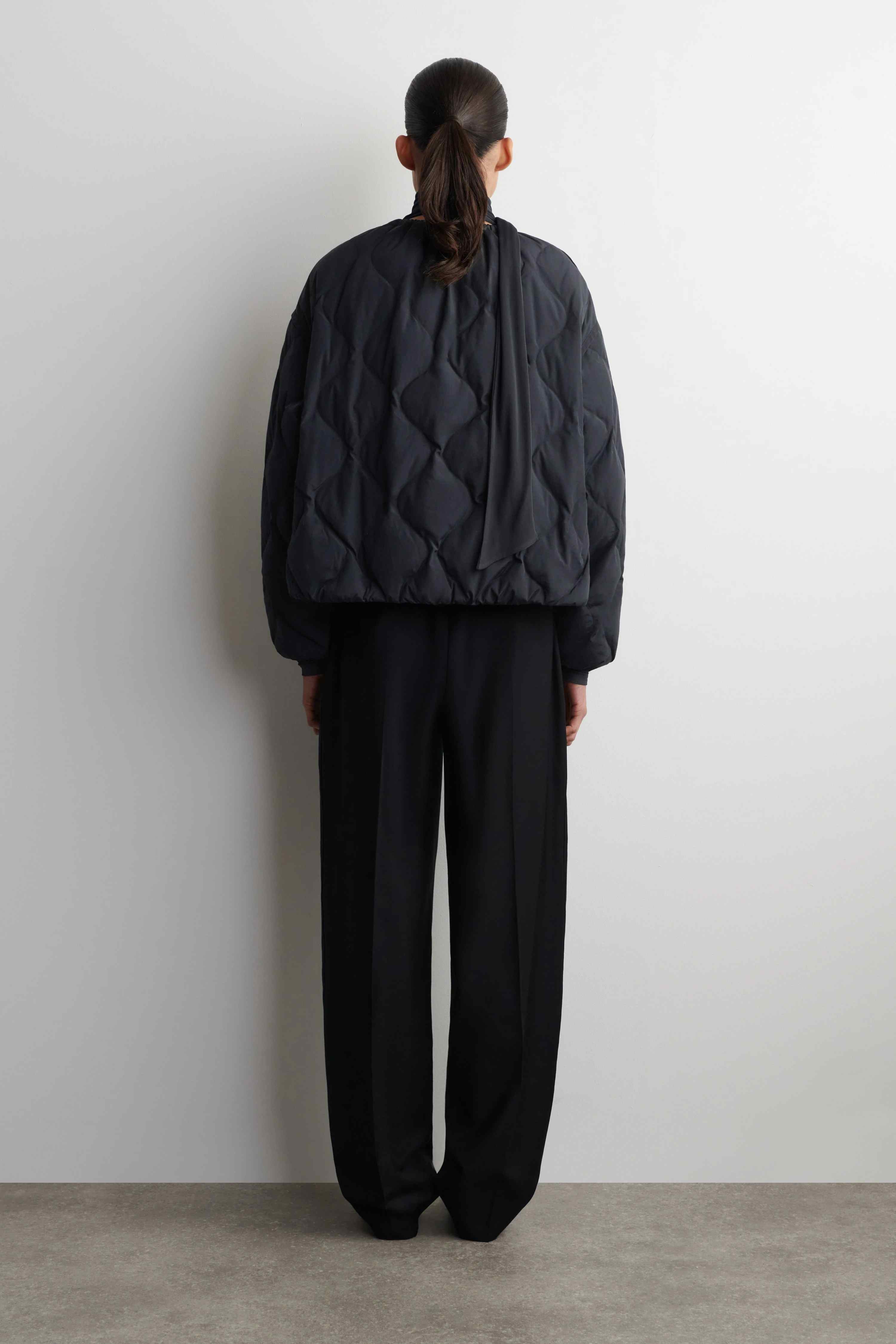 GATHERED QUILTED DOWN JACKET - 2