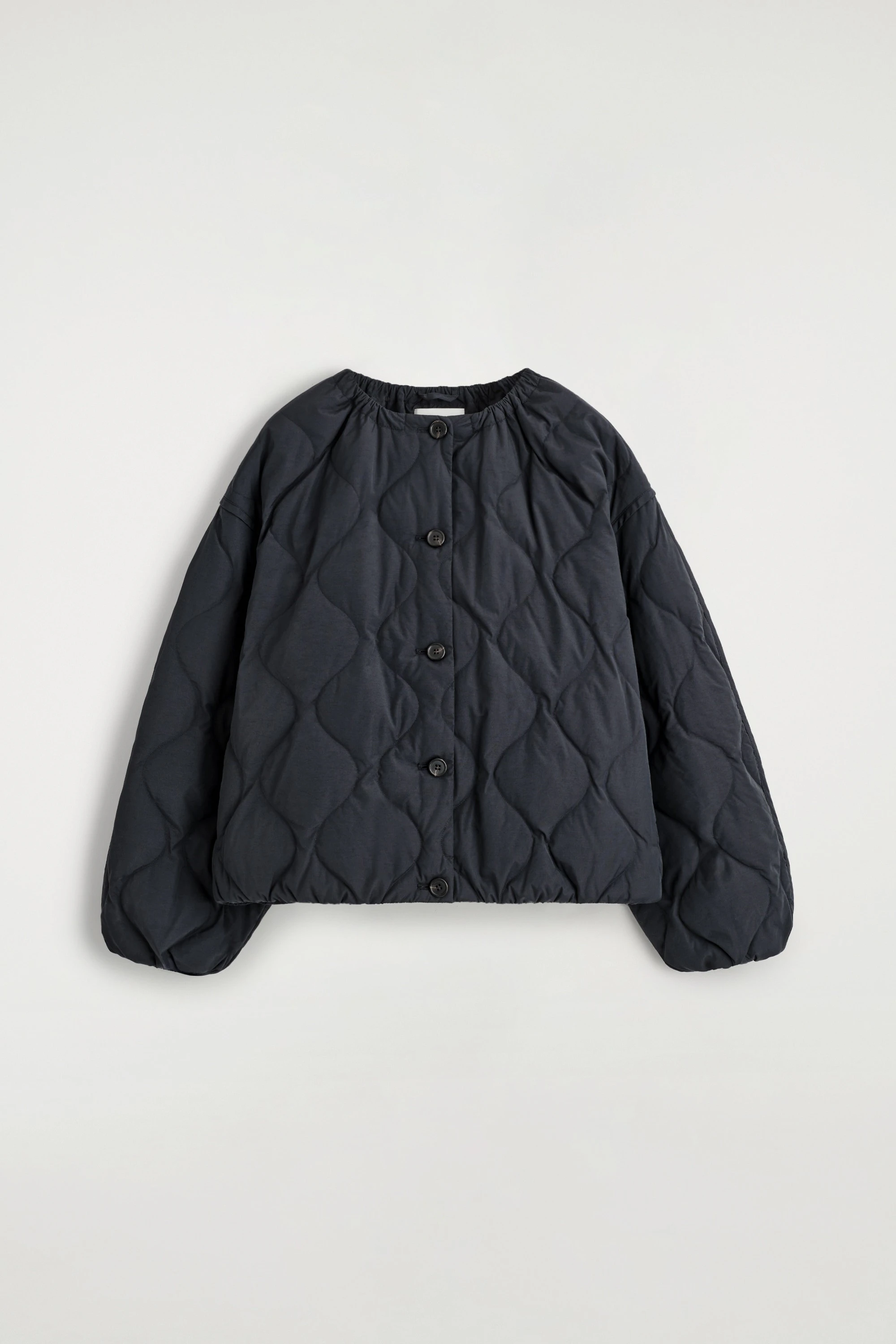 GATHERED QUILTED DOWN JACKET - 6