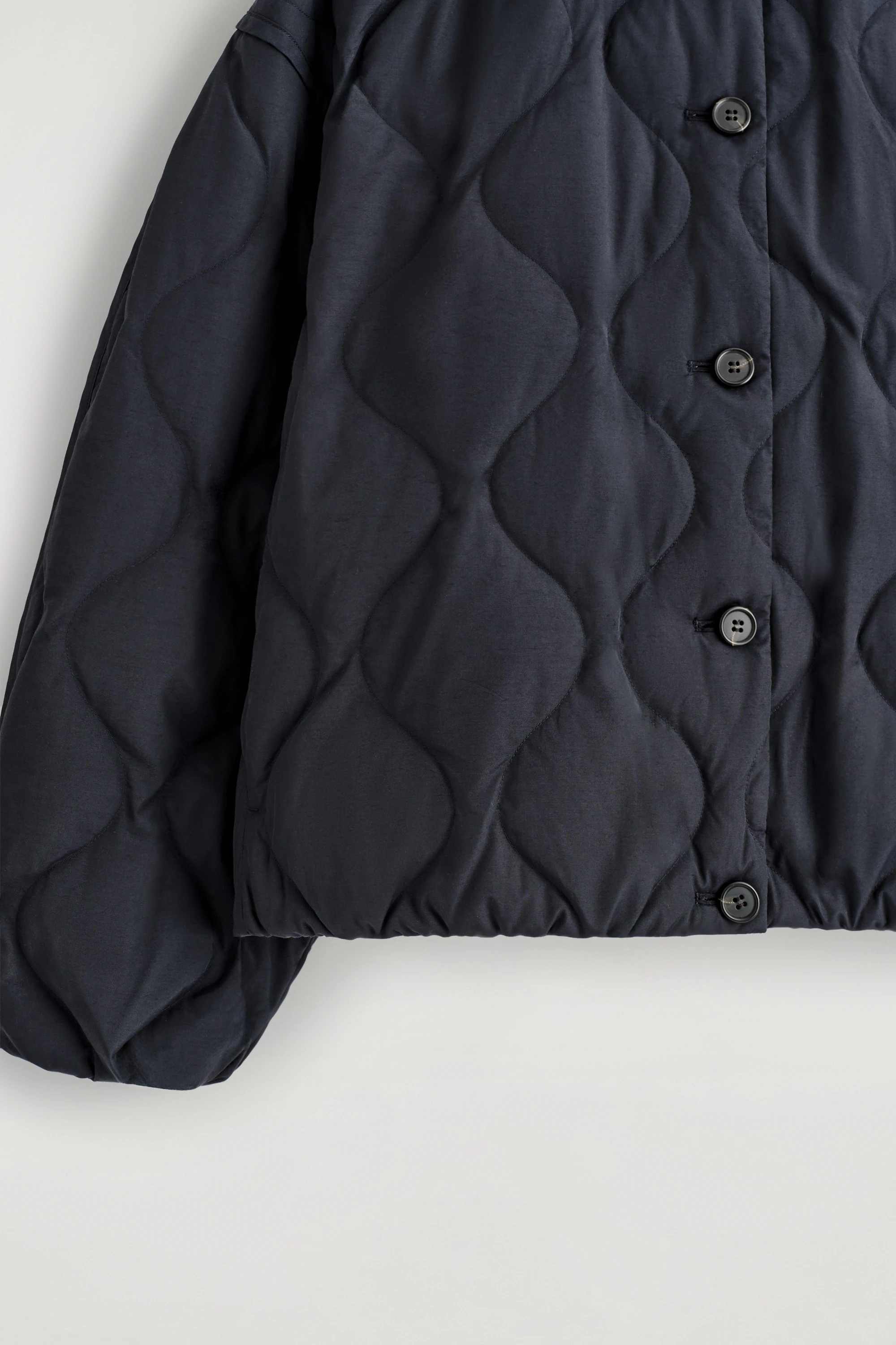 GATHERED QUILTED DOWN JACKET - 7