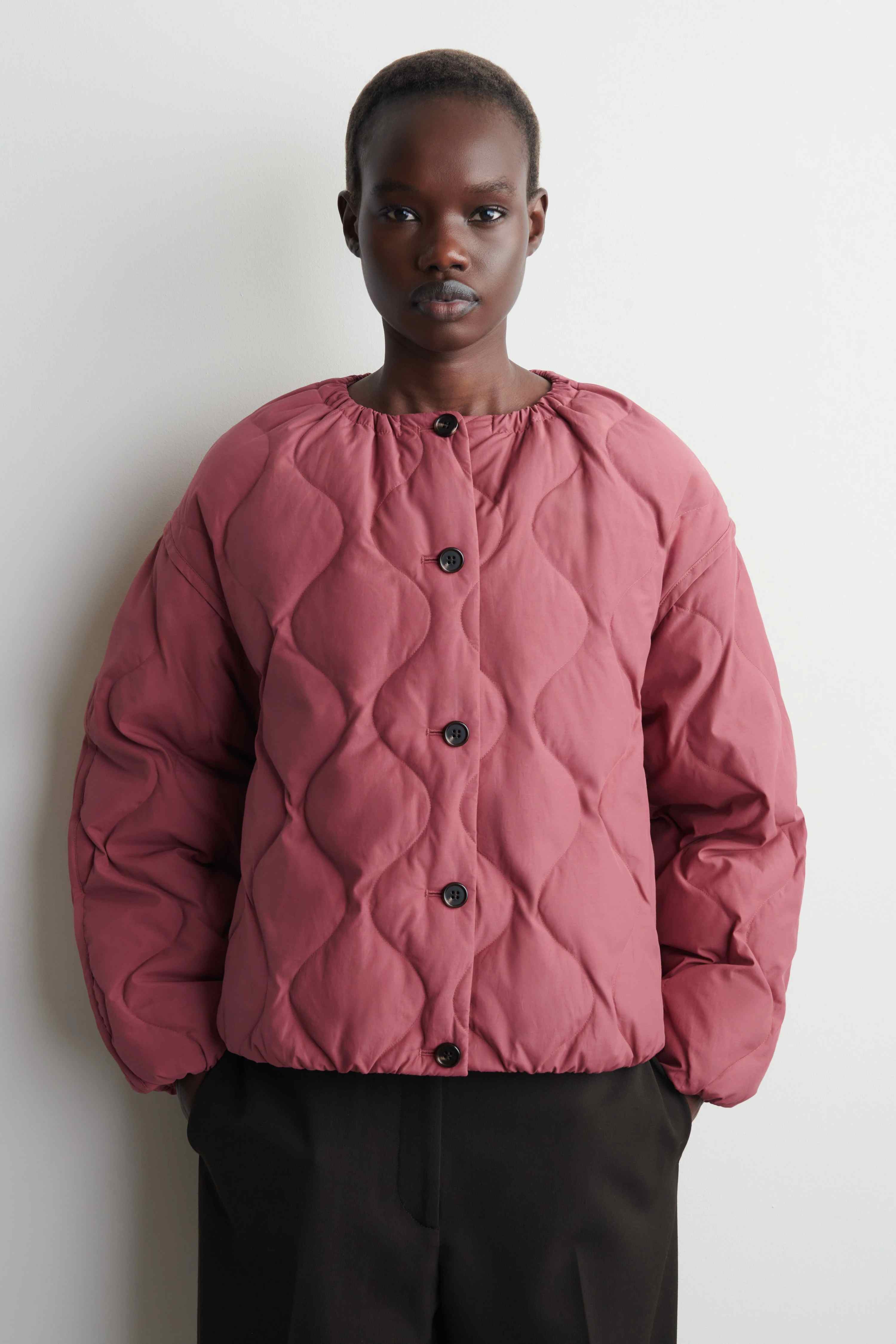 GATHERED QUILTED DOWN JACKET - 3