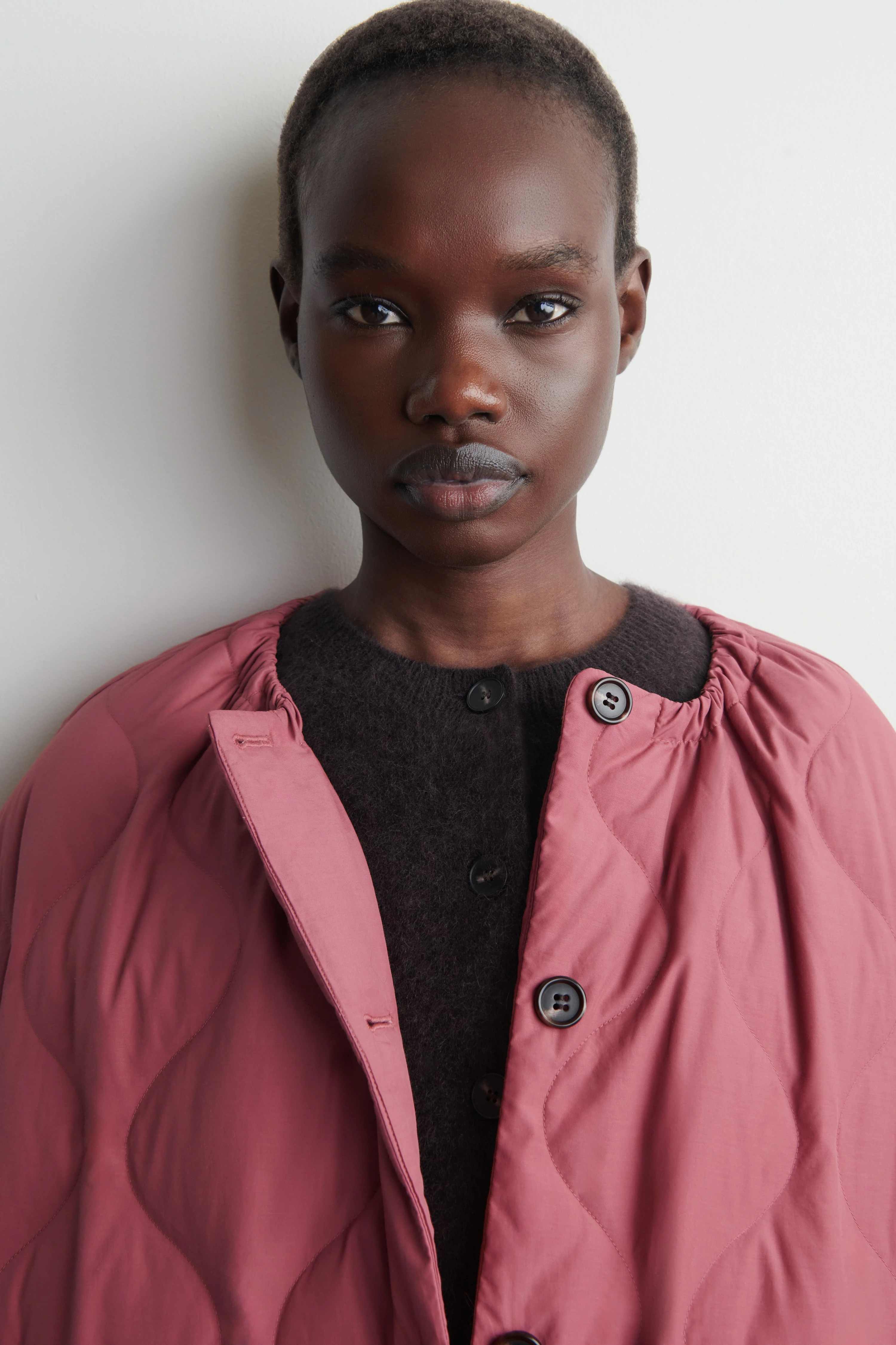 GATHERED QUILTED DOWN JACKET - 5
