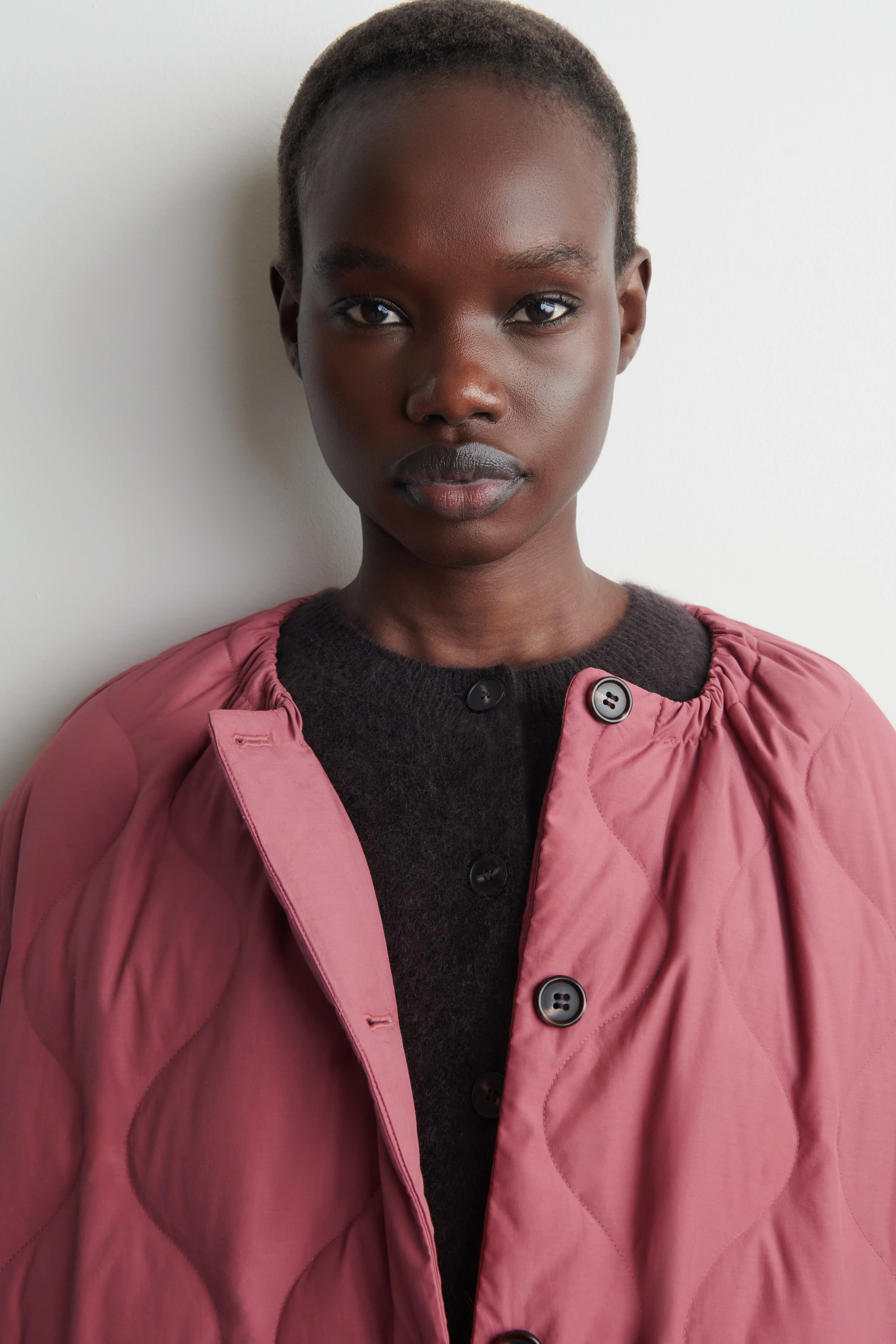 GATHERED QUILTED DOWN JACKET - 5