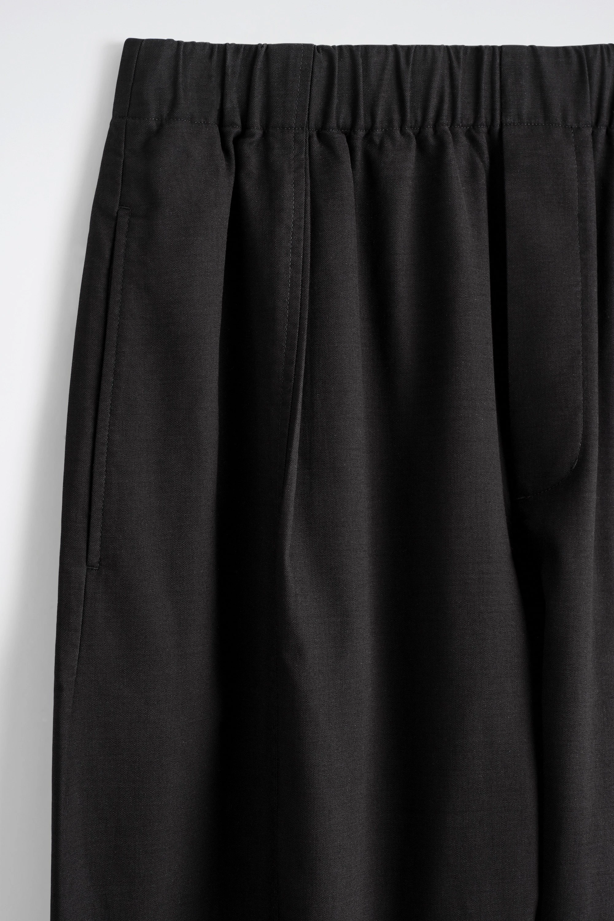 COTTON CROPPED RELAXED-FIT BARREL-LEG TROUSERS - 7