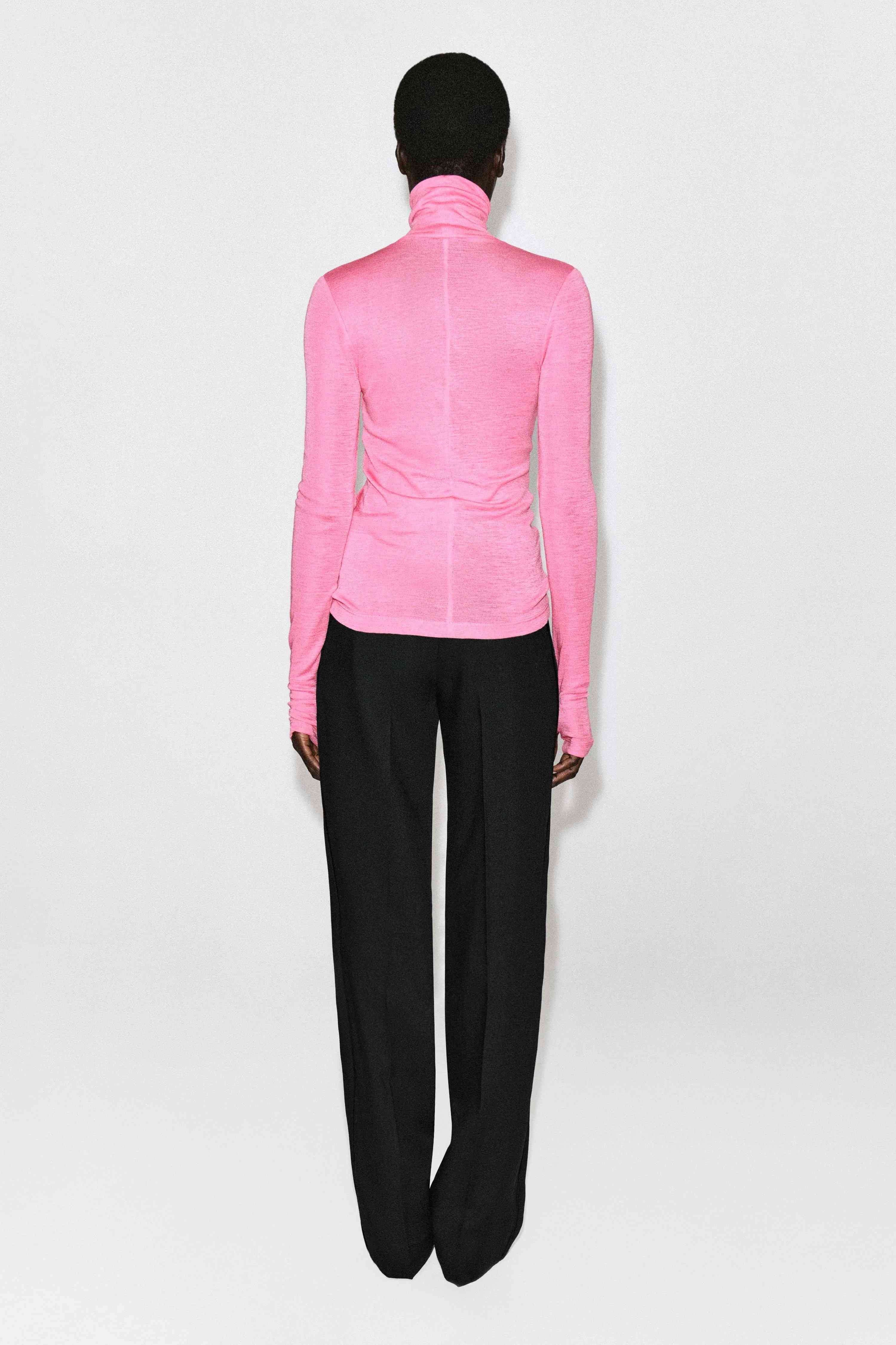MERINO WOOL HIGH-NECK TOP - 2