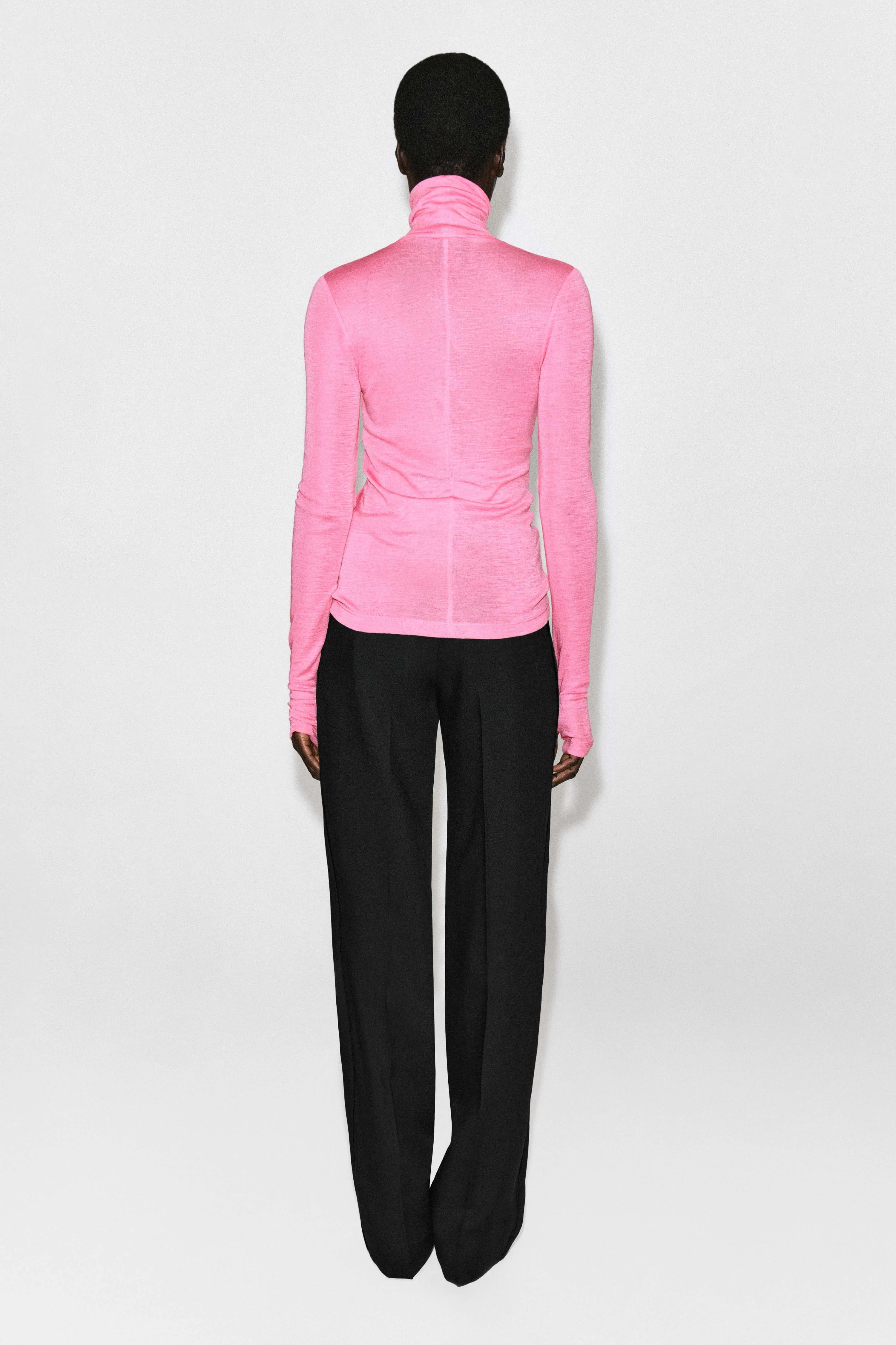 MERINO WOOL HIGH-NECK TOP