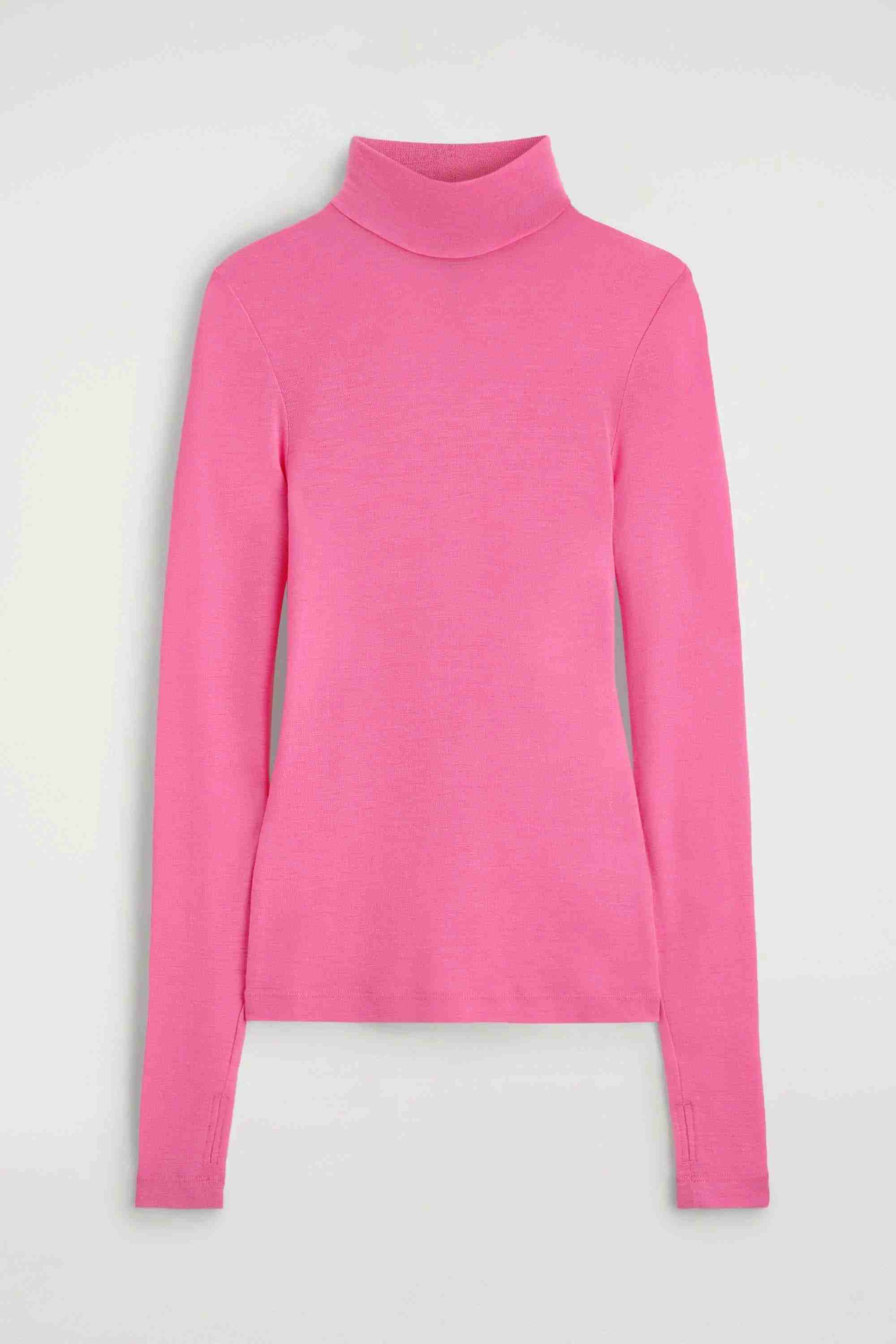 MERINO WOOL HIGH-NECK TOP - 7
