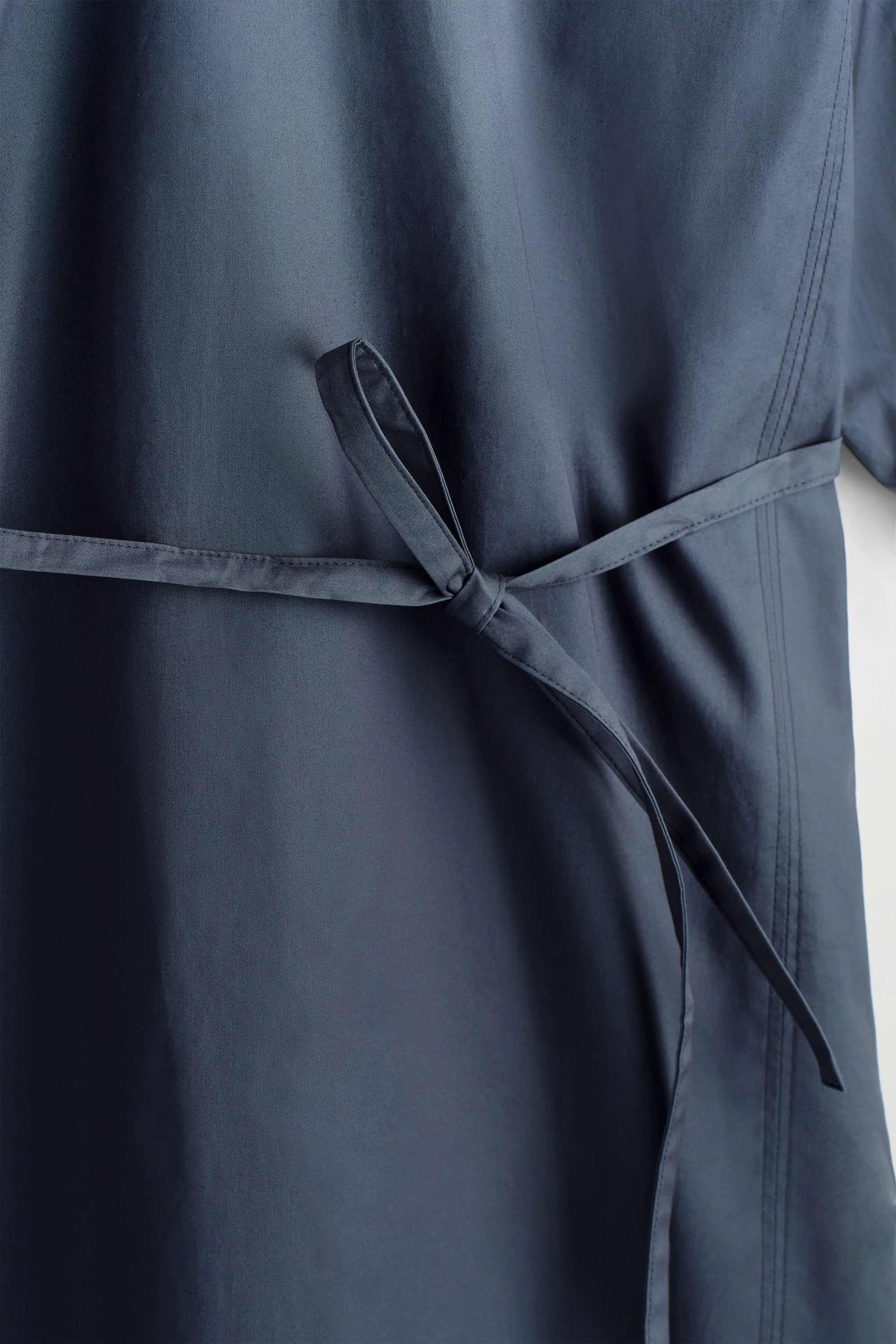 GATHERED PUFF-SLEEVE MIDI DRESS - 6