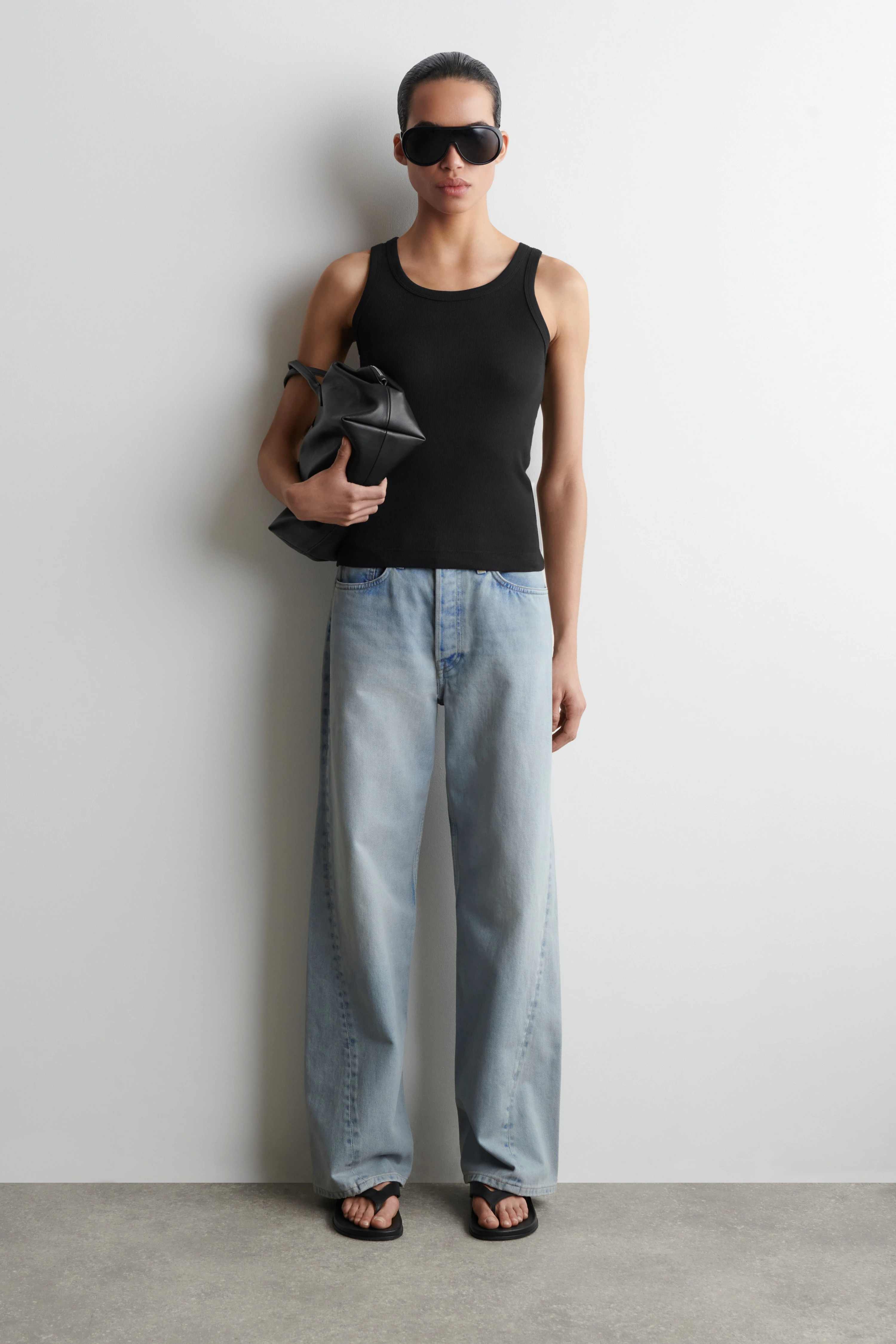 RIBBED COTTON TANK TOP - 3