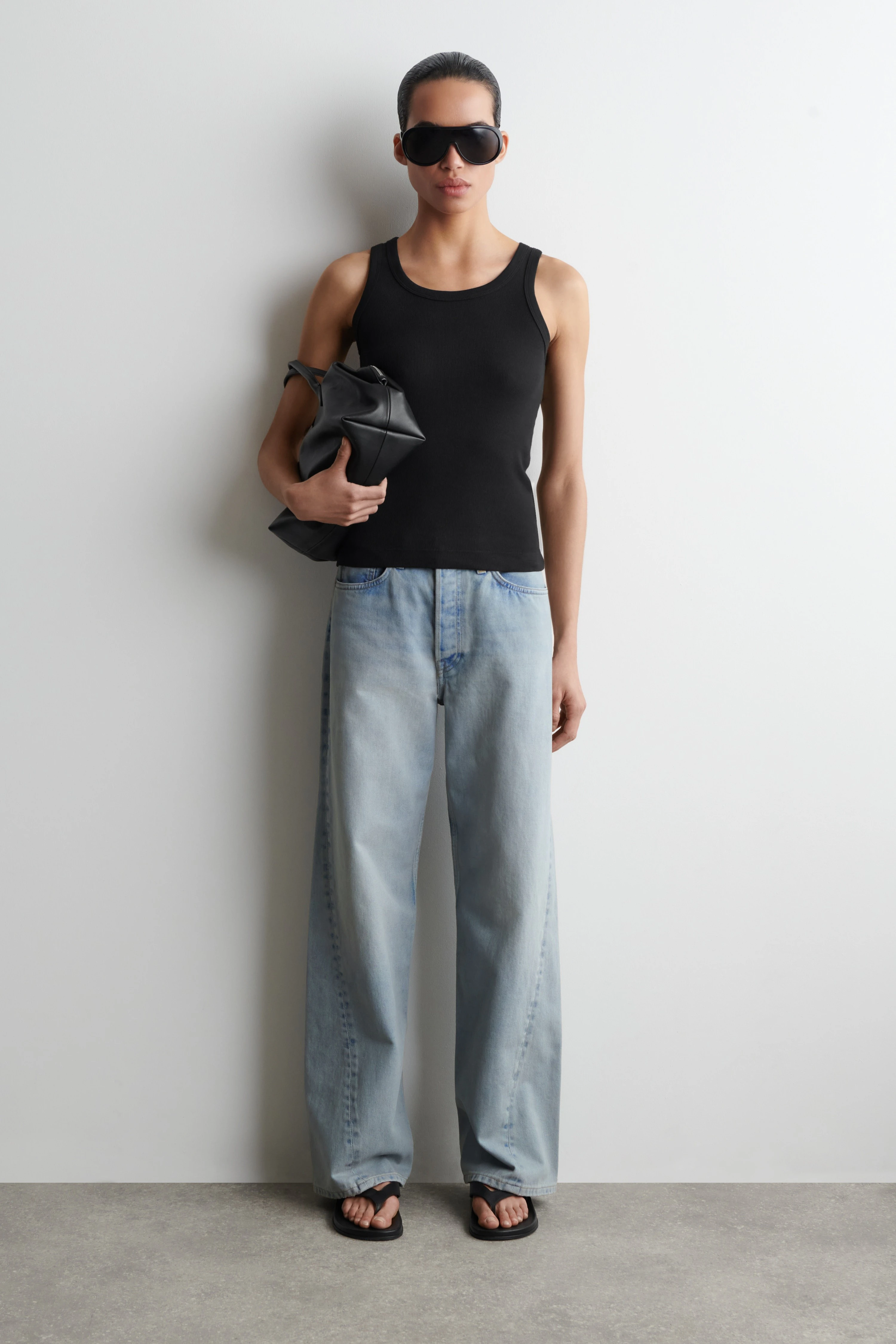 RIBBED COTTON TANK TOP - 3