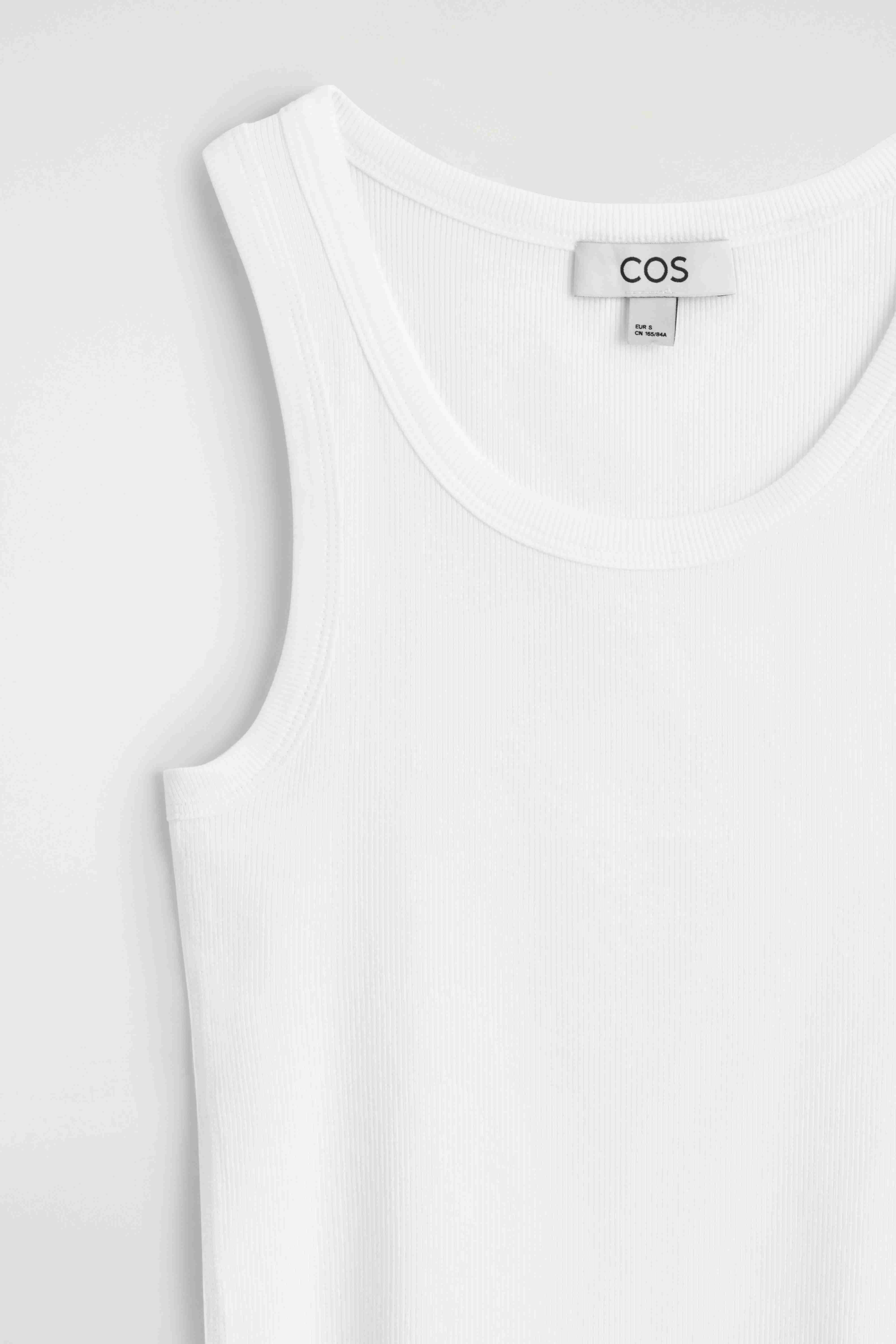 RIBBED COTTON TANK TOP - 6