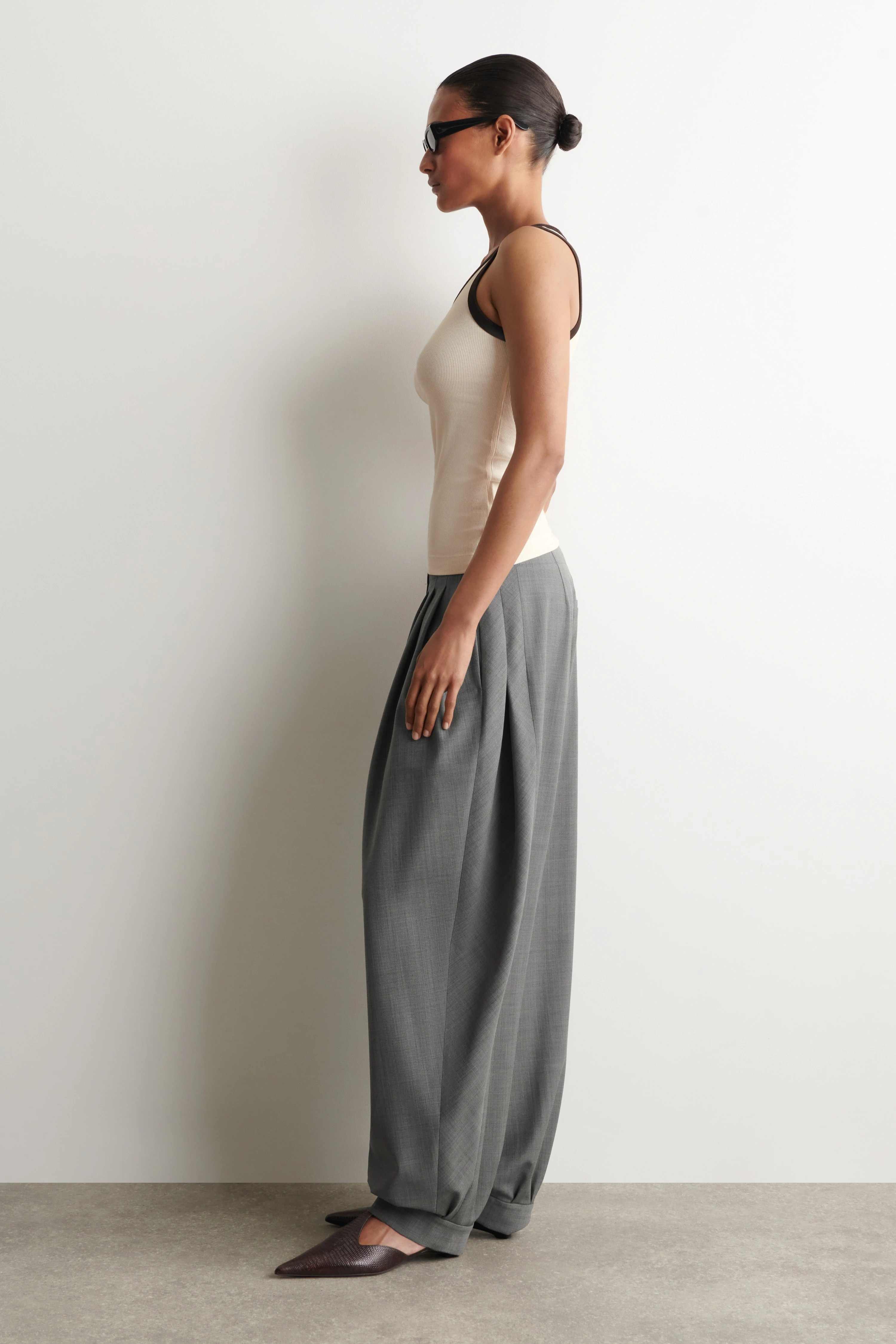 RIBBED COTTON TANK TOP - 3