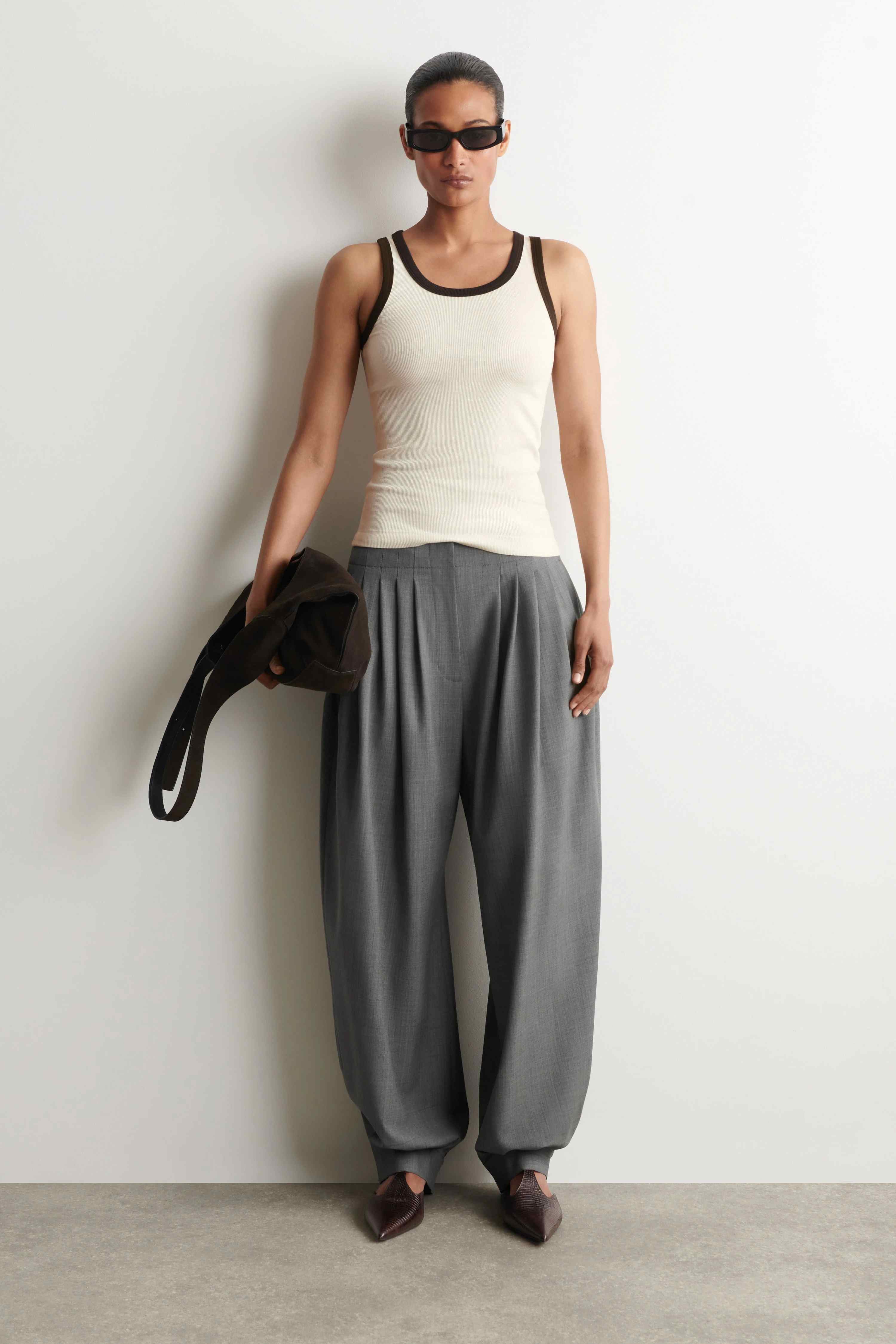 RIBBED COTTON TANK TOP - 4