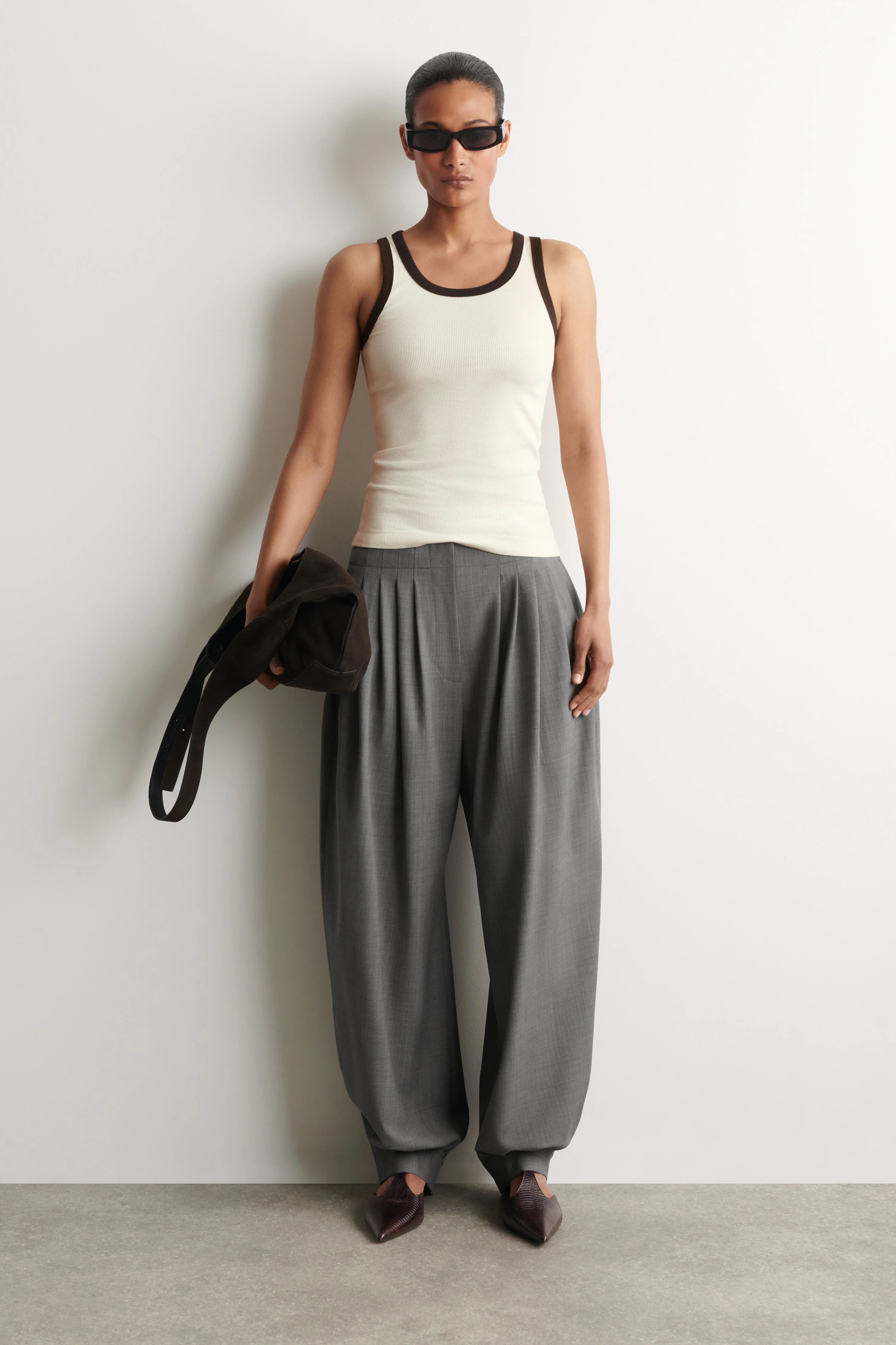 RIBBED COTTON TANK TOP - 4