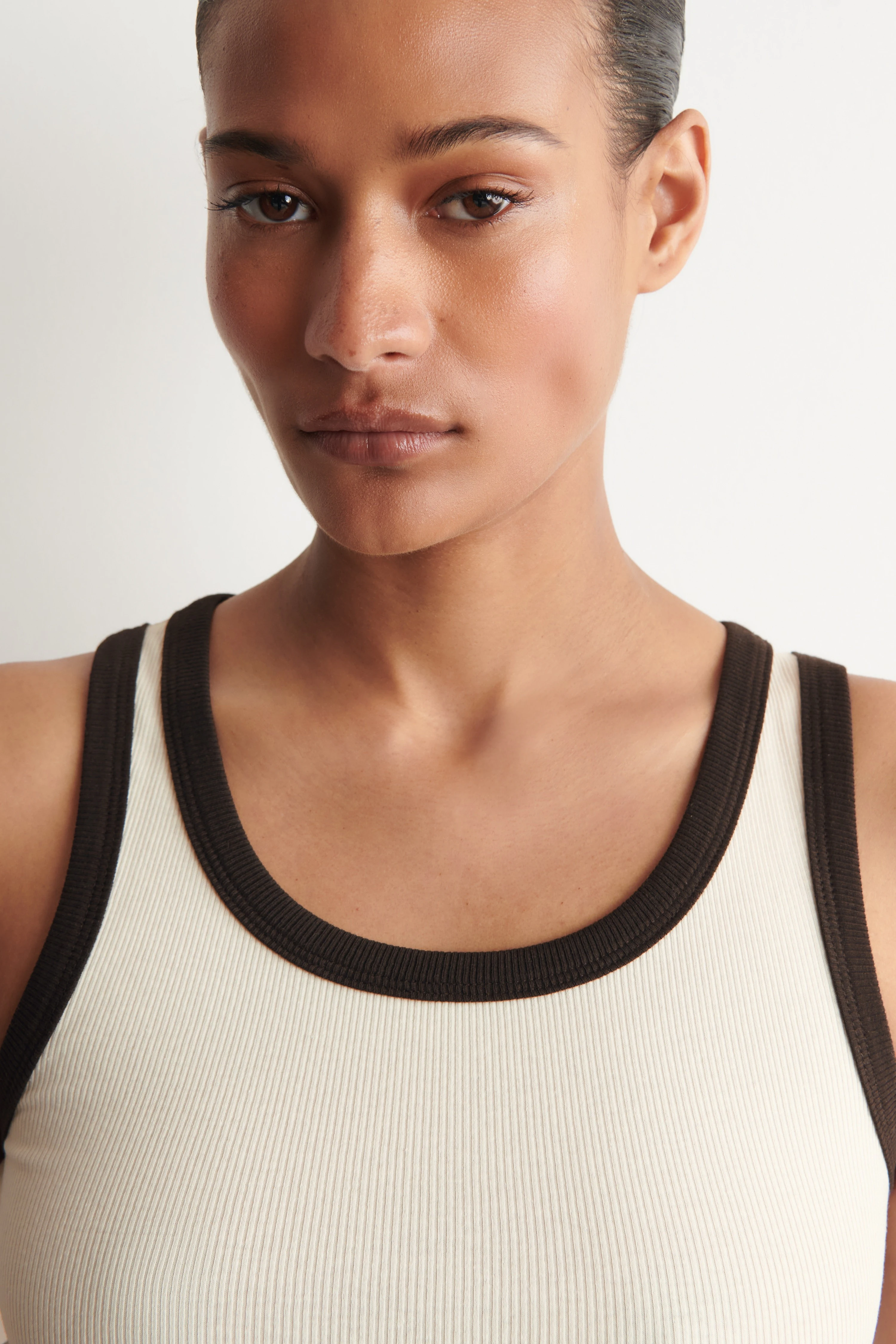 RIBBED COTTON TANK TOP - 5