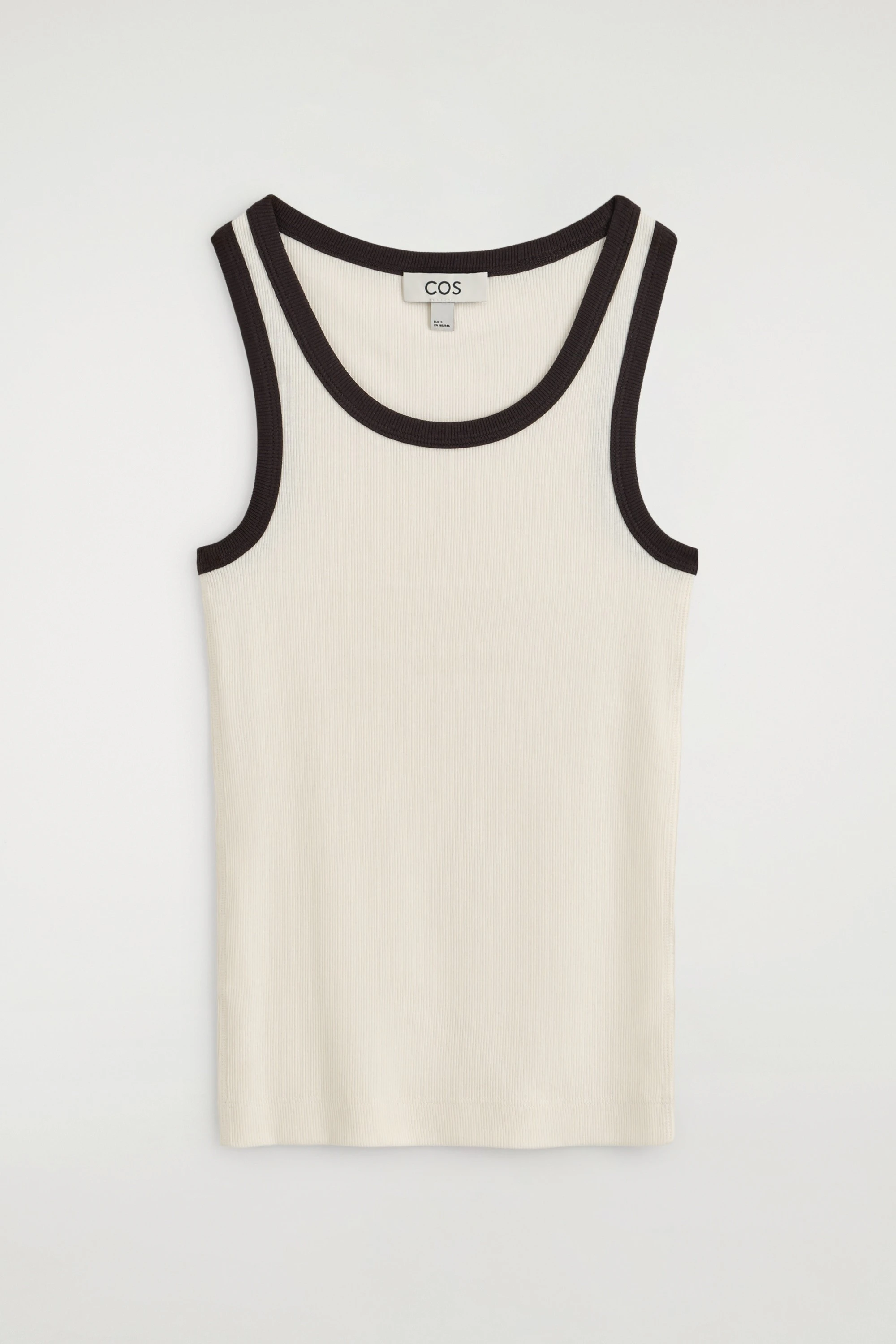 RIBBED COTTON TANK TOP - 6