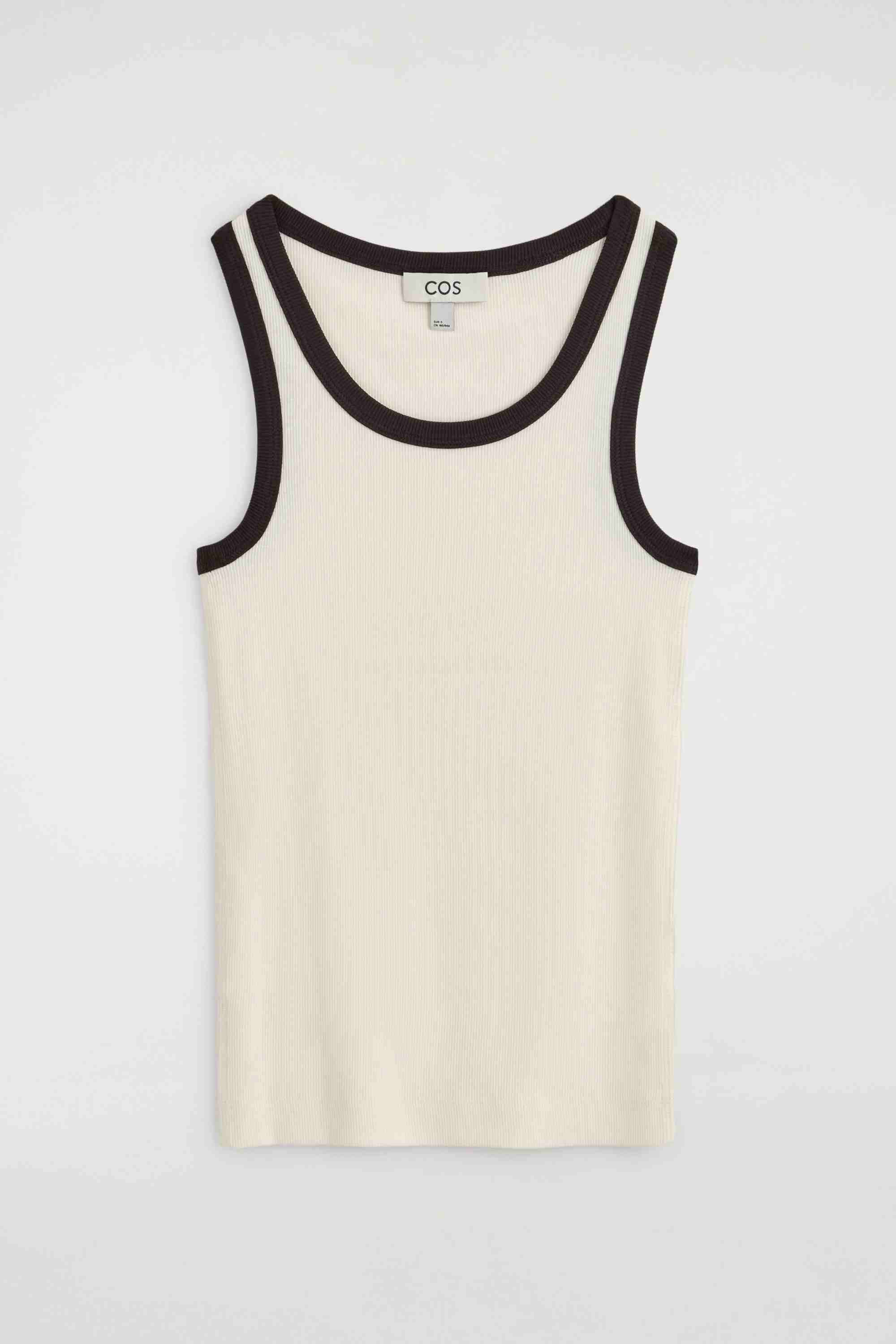 RIBBED COTTON TANK TOP - 6