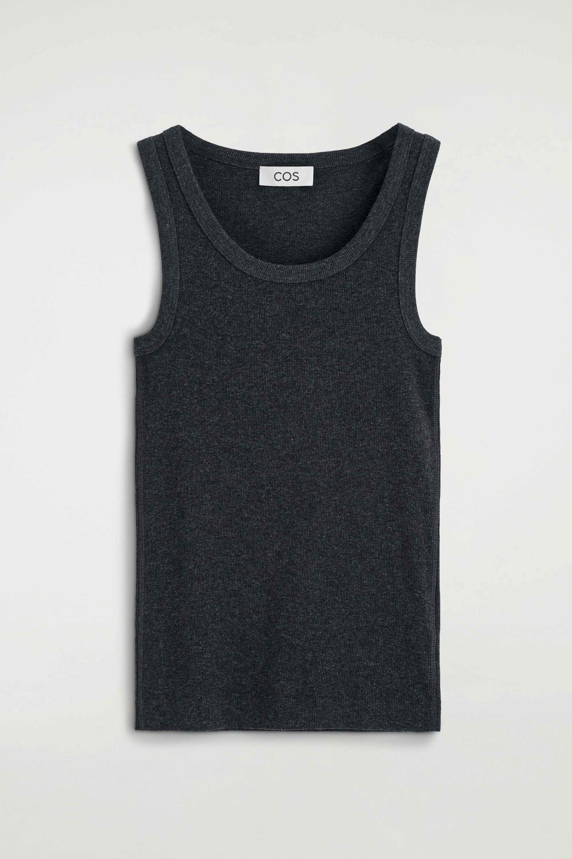 RIBBED COTTON TANK TOP - 6
