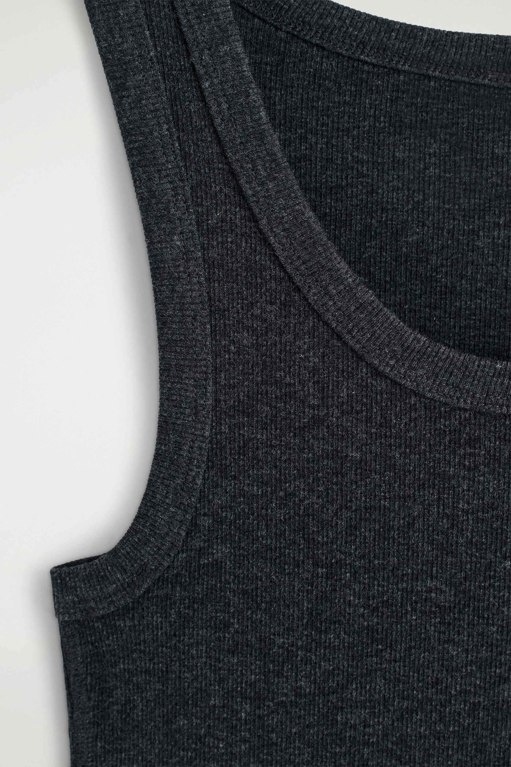 RIBBED COTTON TANK TOP - 7
