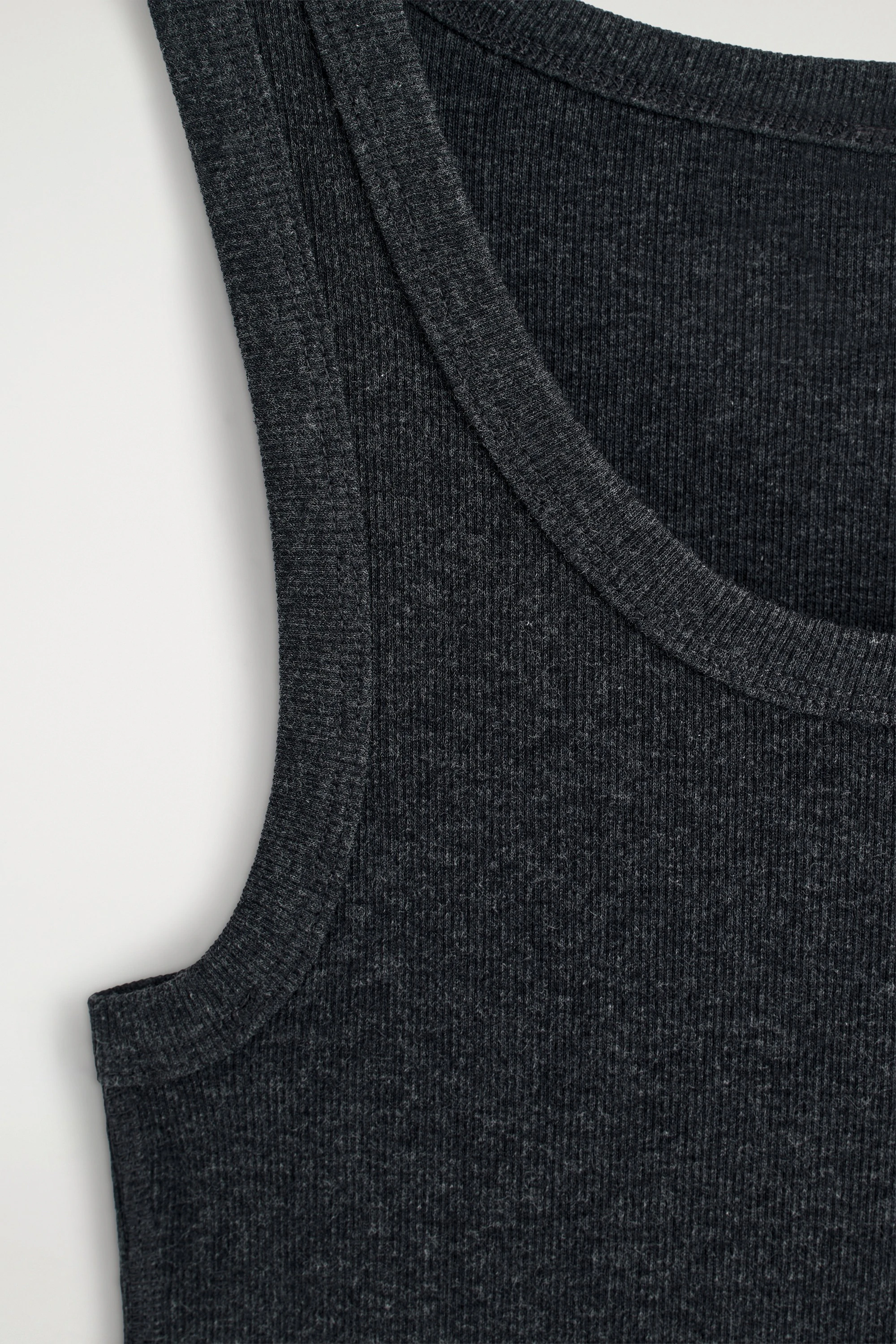 RIBBED COTTON TANK TOP - 7