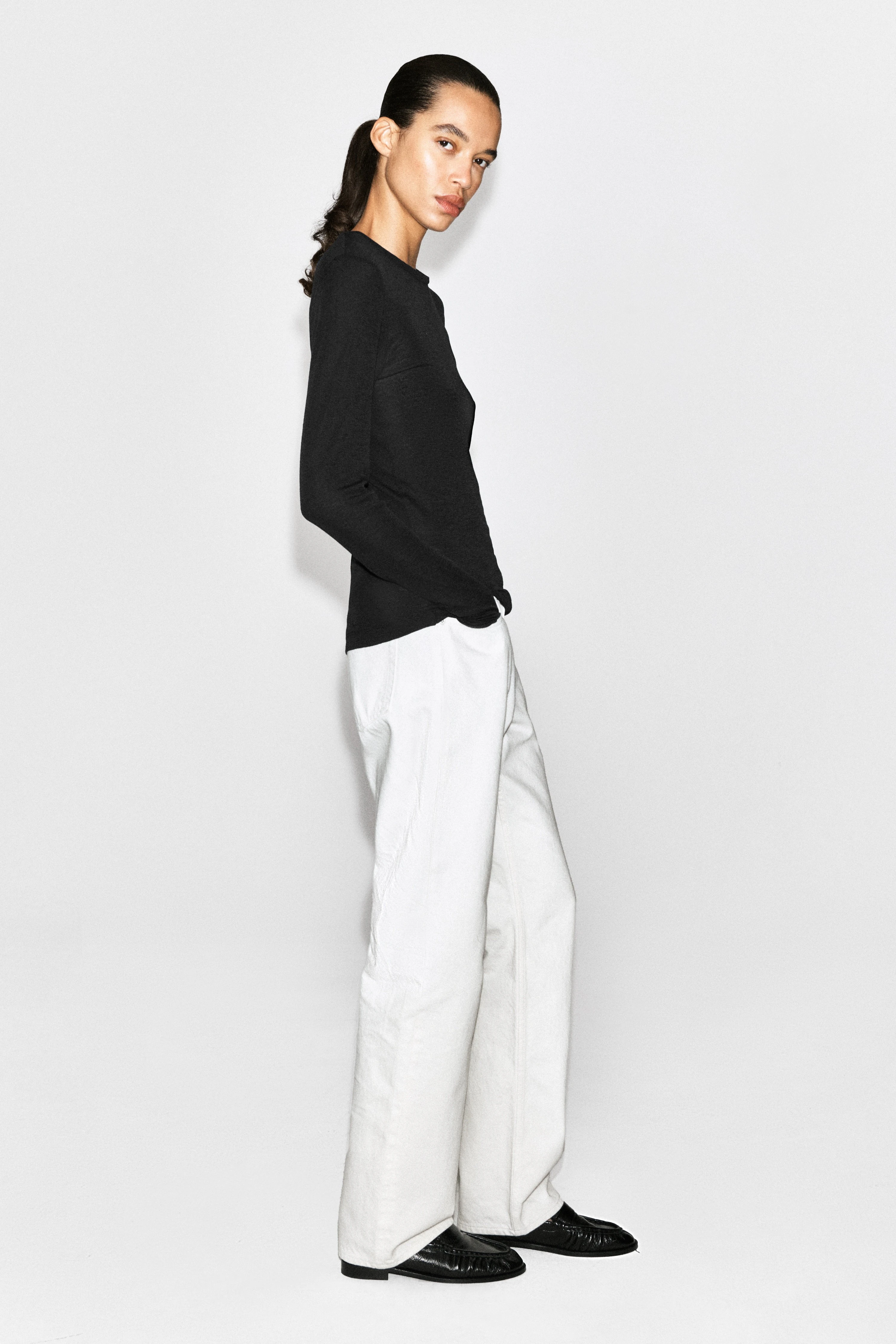 COTTON LONG-SLEEVED TOP - 6
