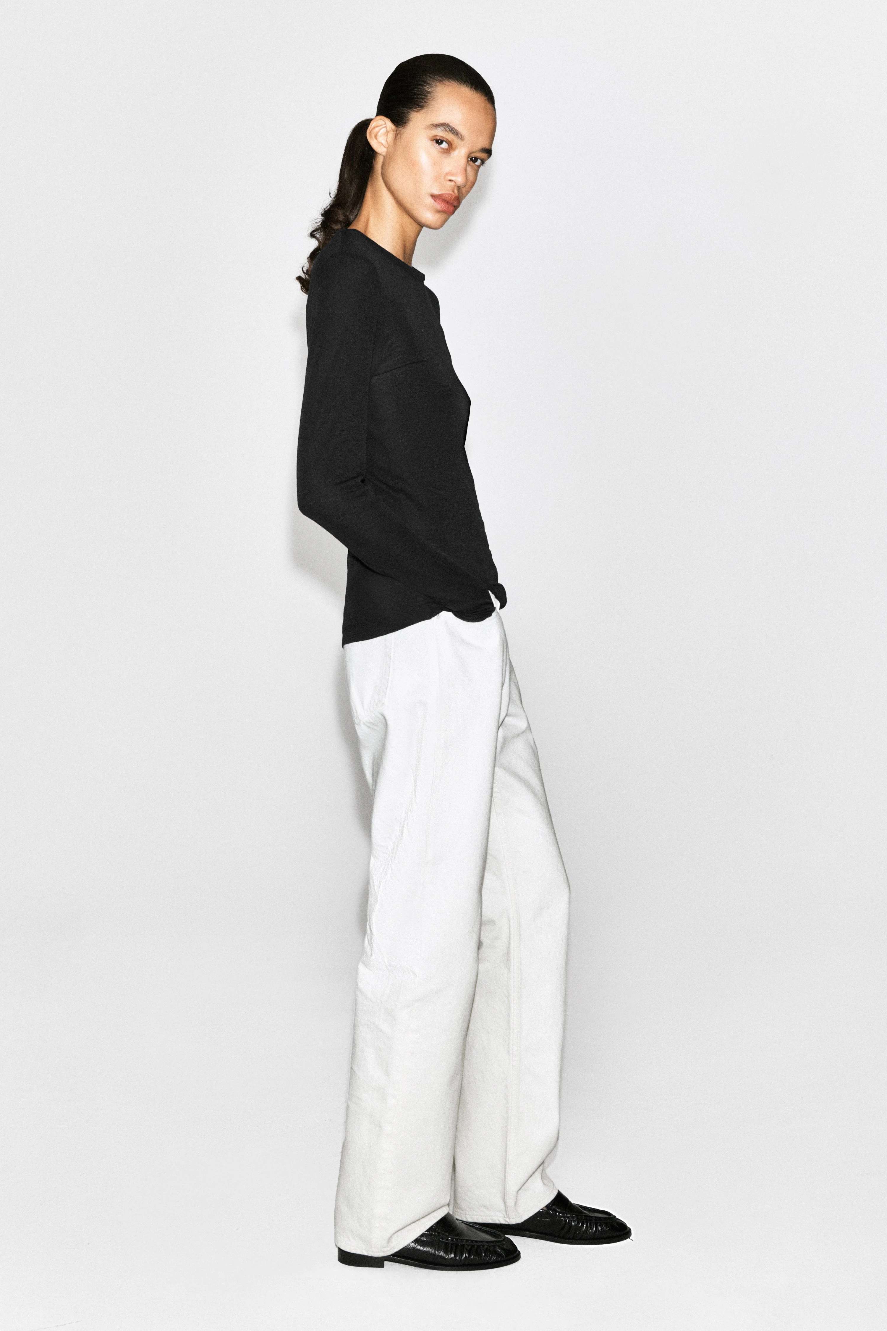 COTTON LONG-SLEEVED TOP - 6