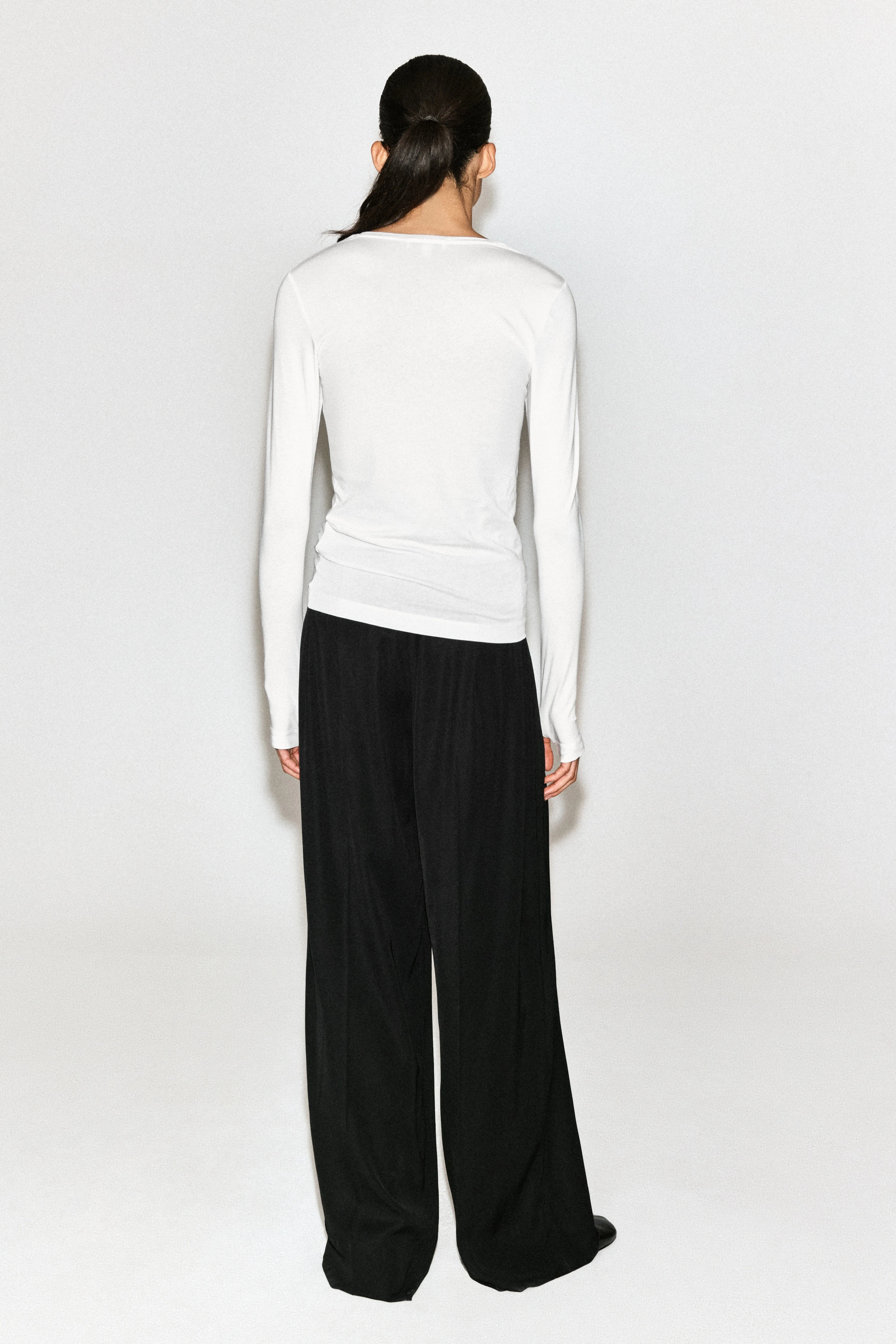 COTTON LONG-SLEEVED TOP - 2