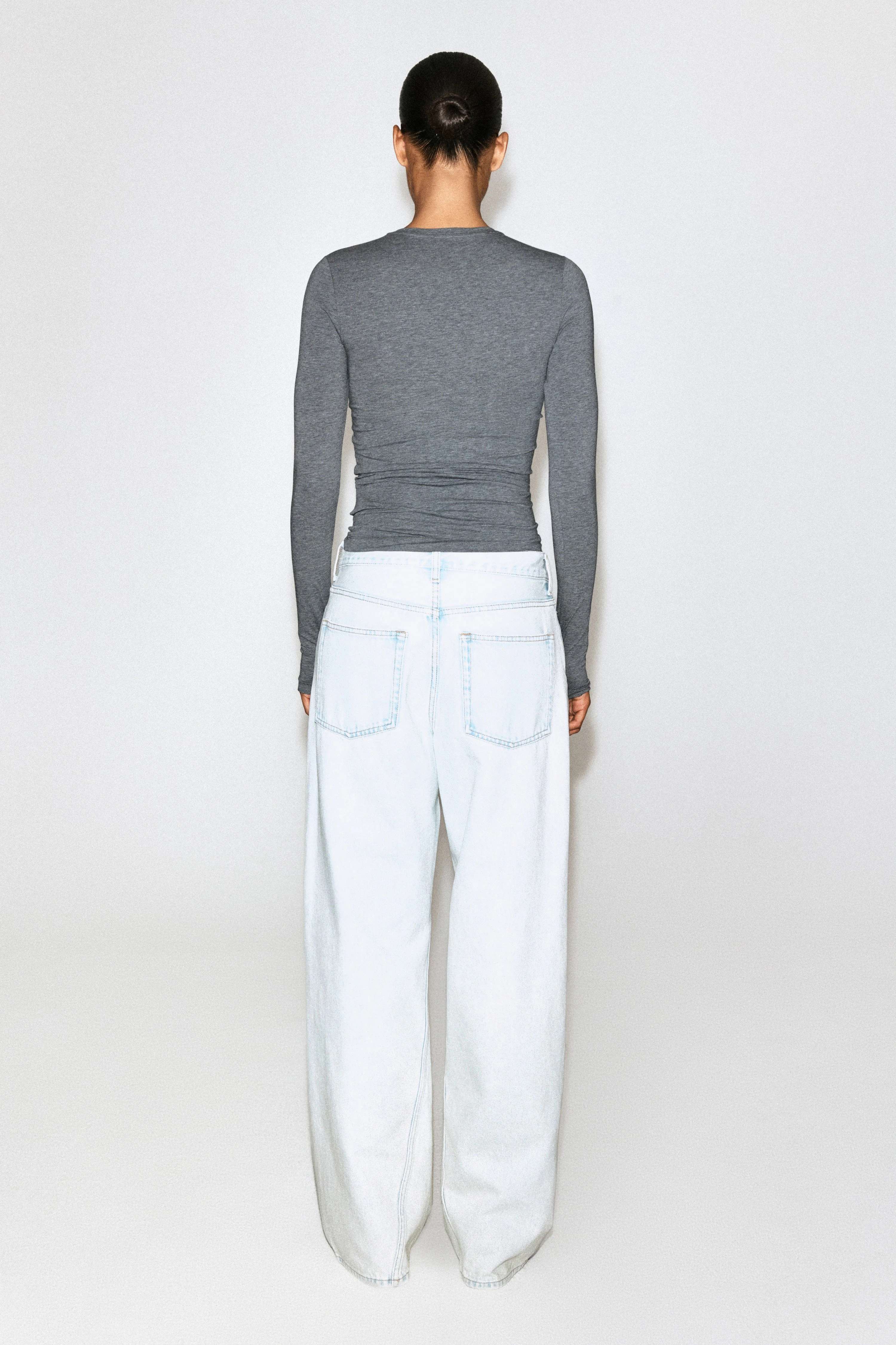 COTTON LONG-SLEEVED TOP - 1