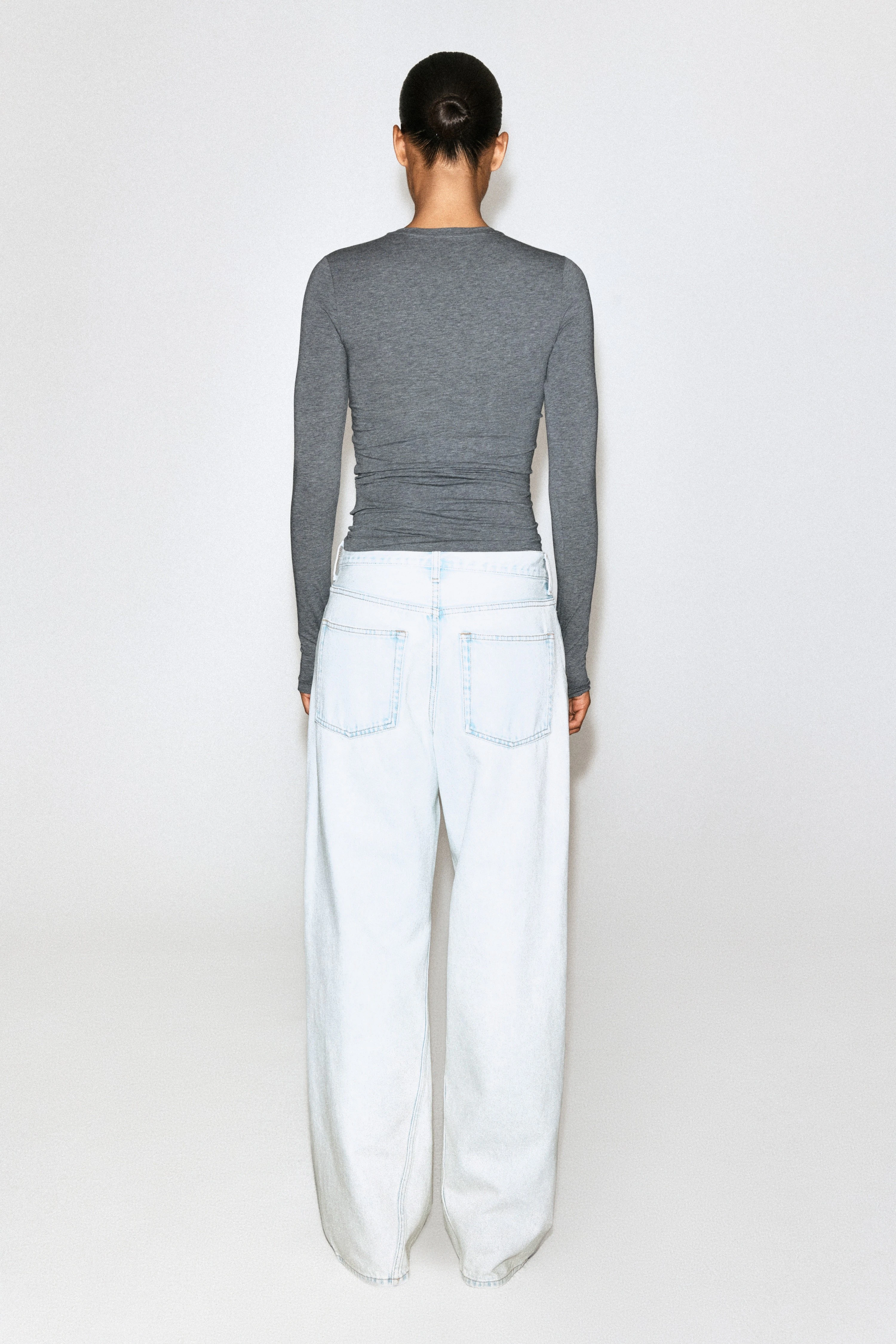 COTTON LONG-SLEEVED TOP - 1