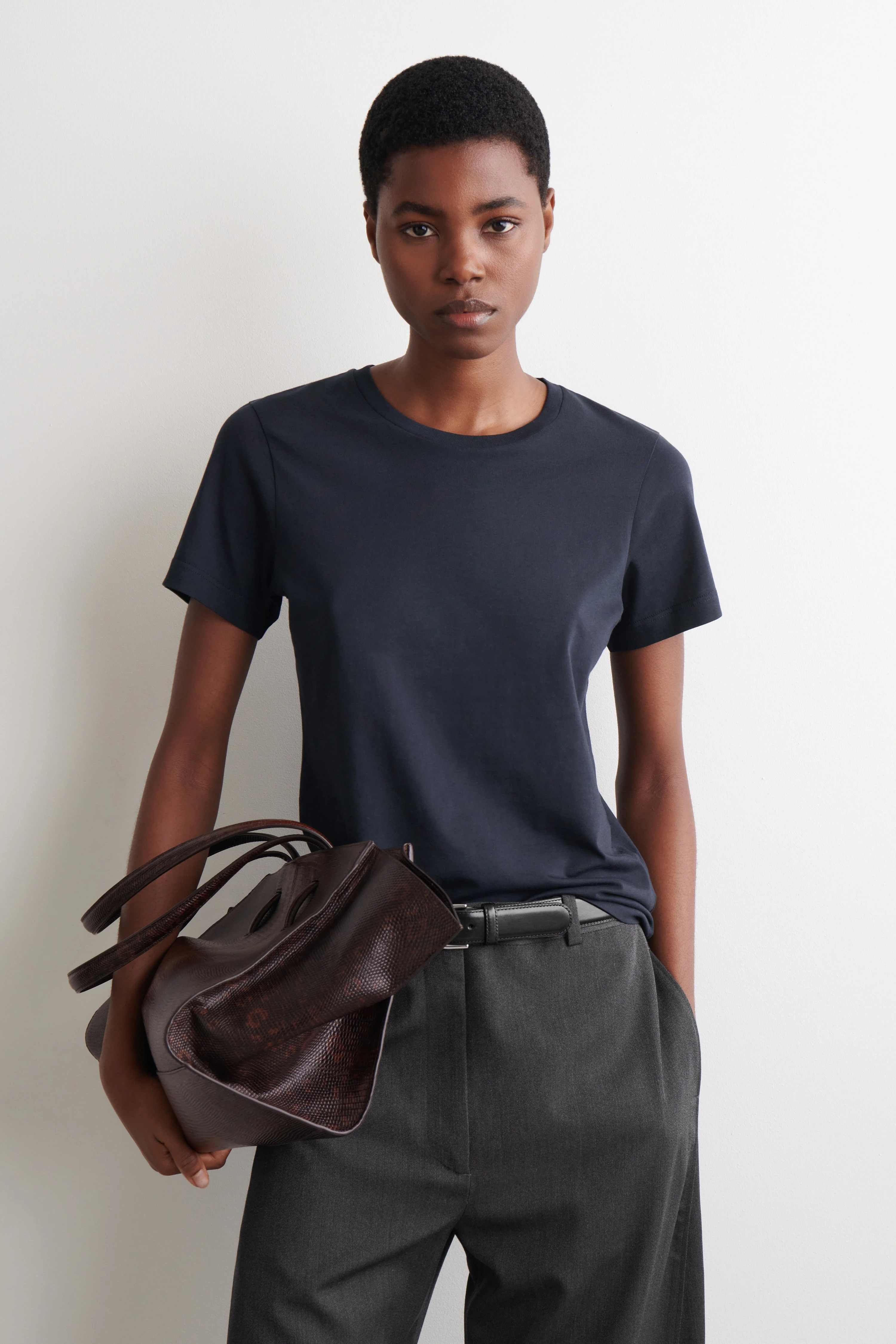 COTTON CREW-NECK T-SHIRT