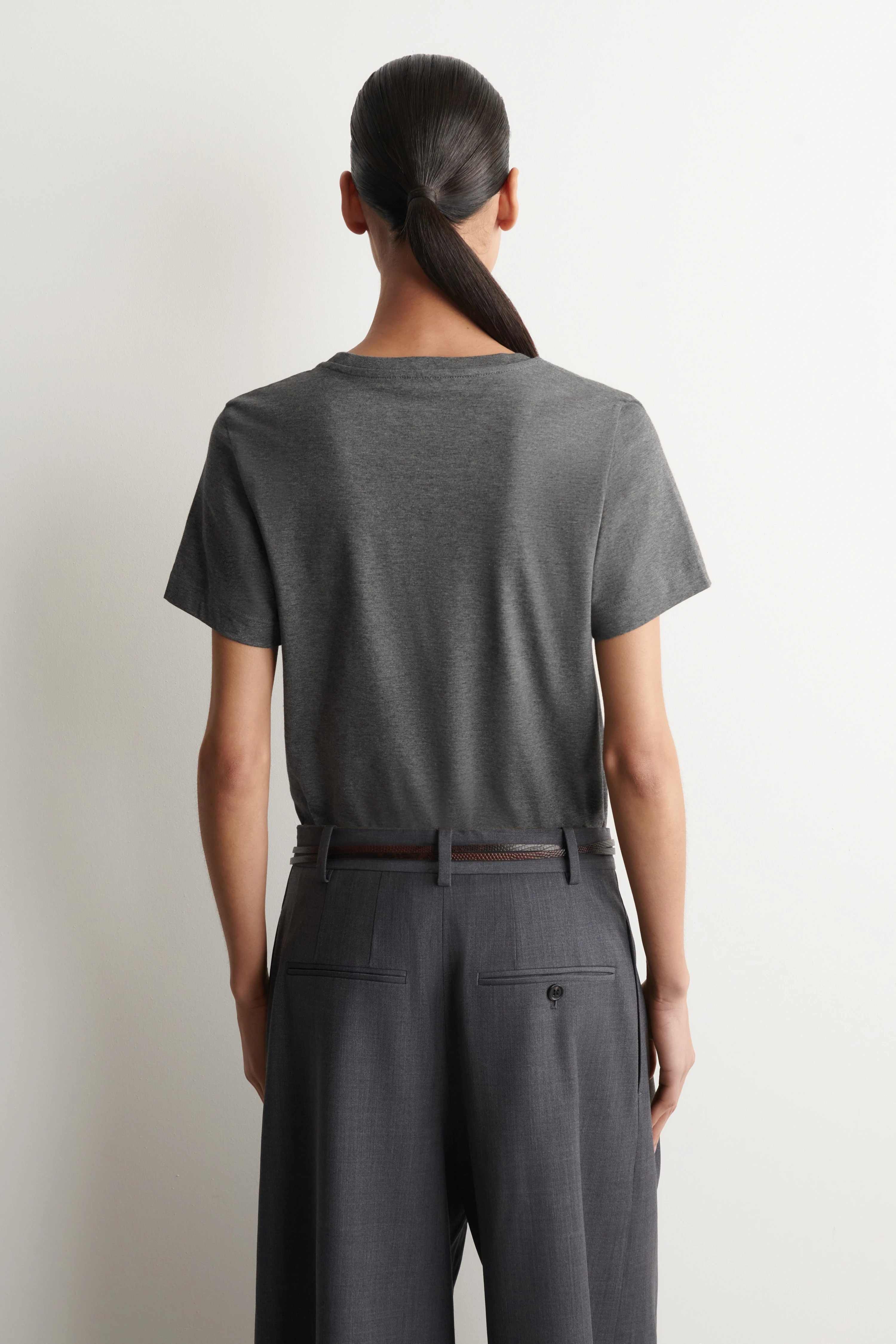 COTTON CREW-NECK T-SHIRT - 2