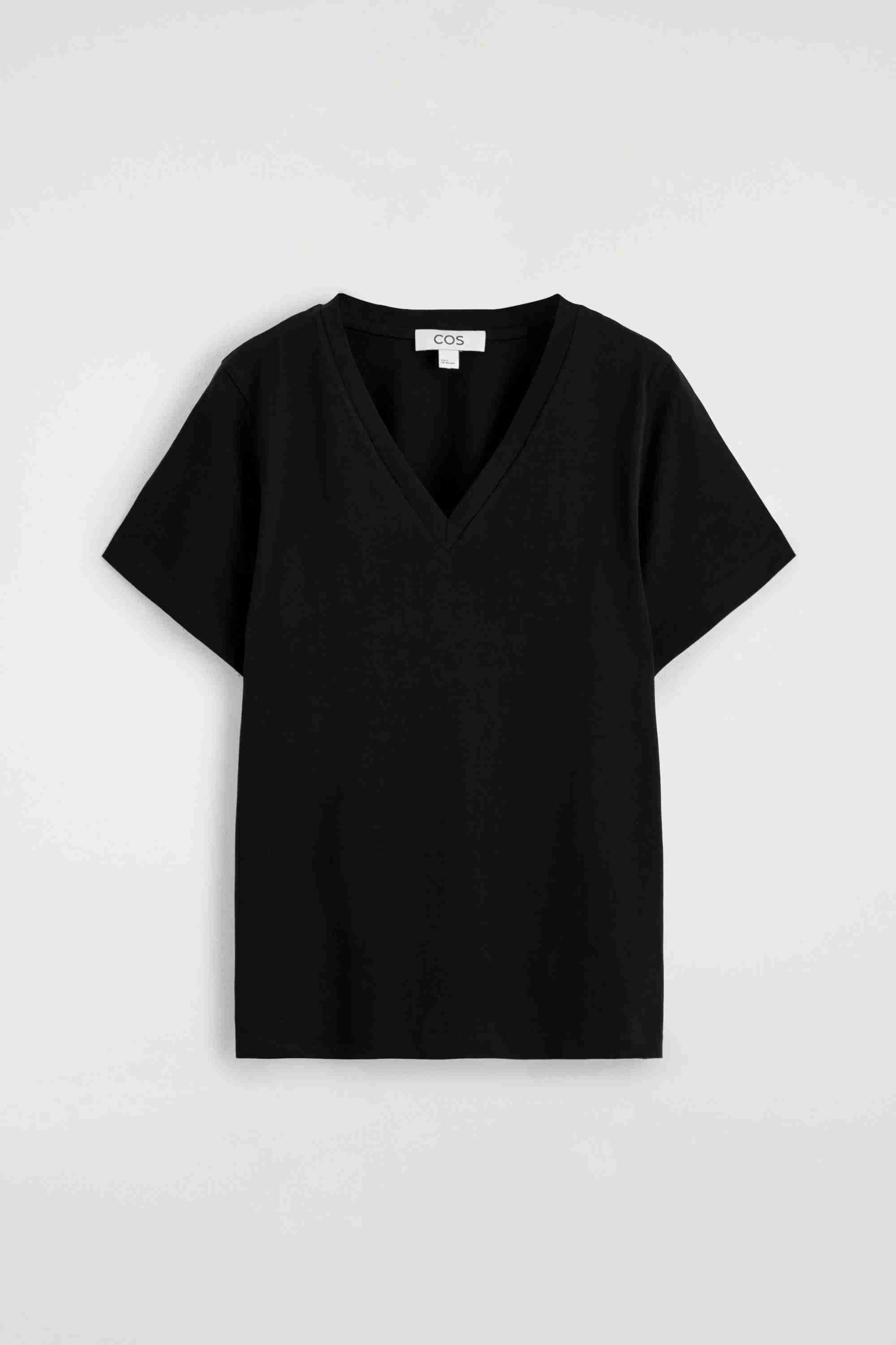COTTON V-NECK T-SHIRT - 5