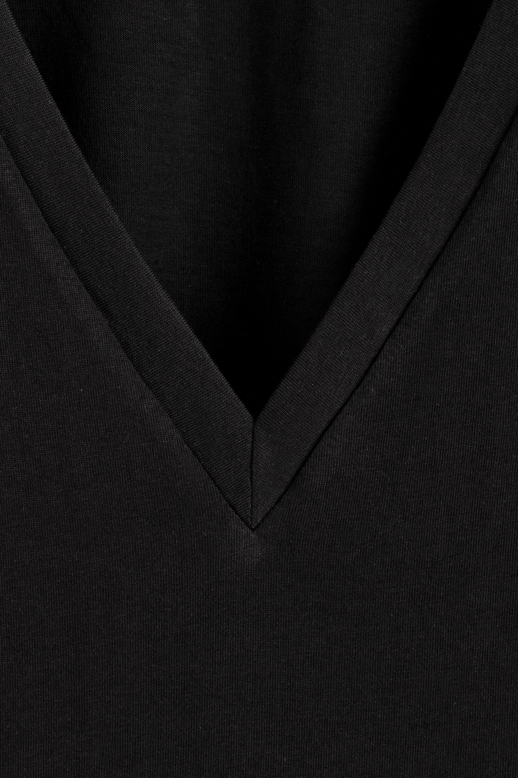 COTTON V-NECK T-SHIRT - 6