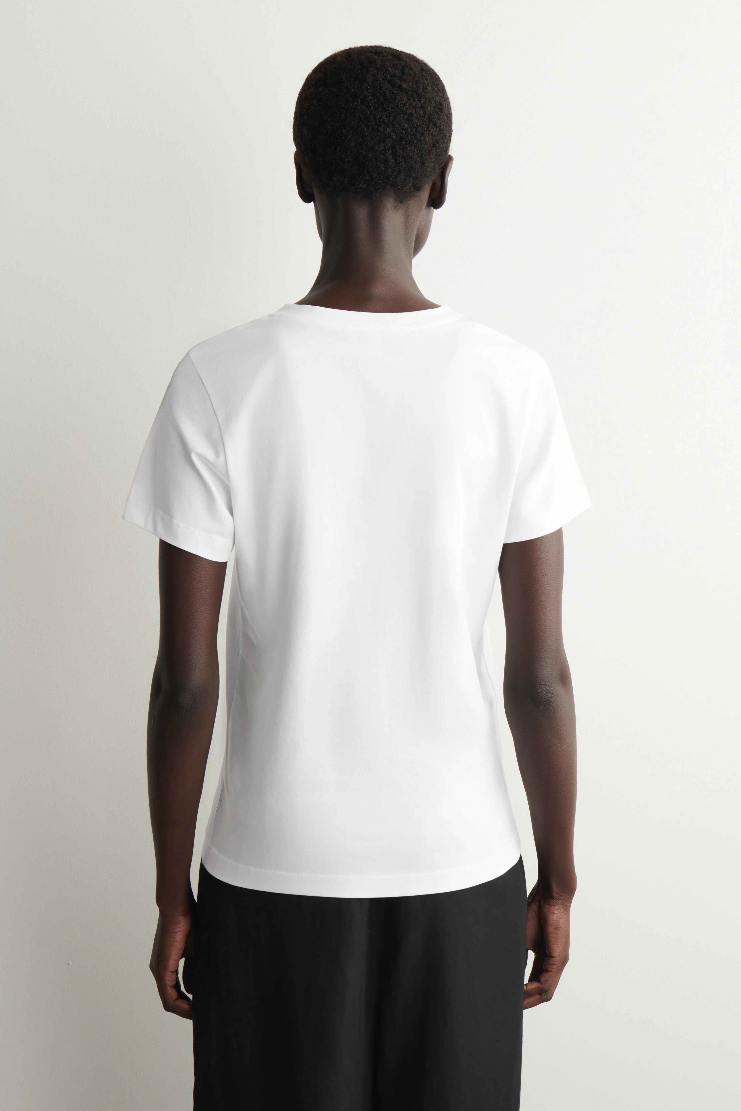 COTTON V-NECK T-SHIRT - 2