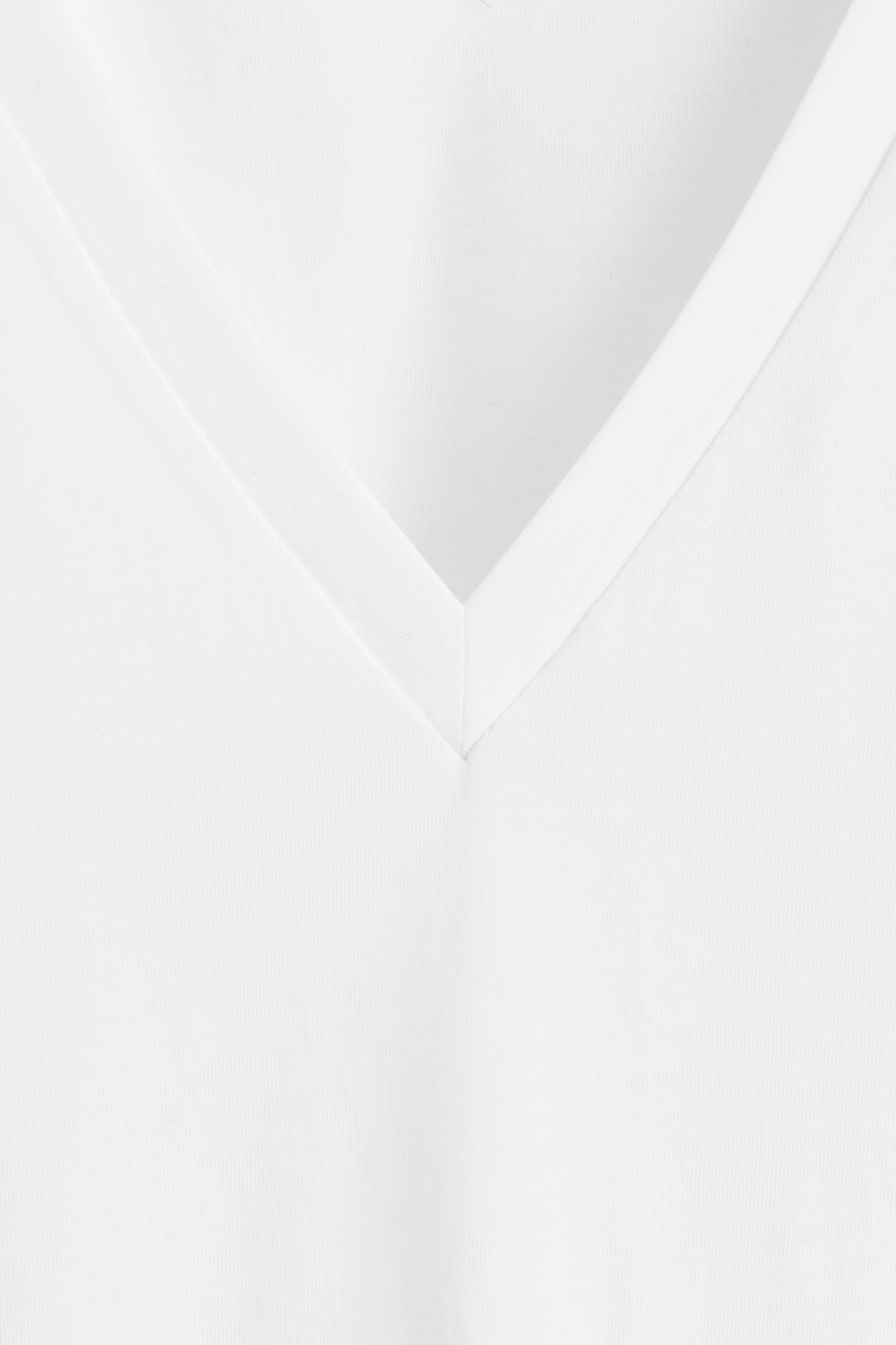 COTTON V-NECK T-SHIRT - 6