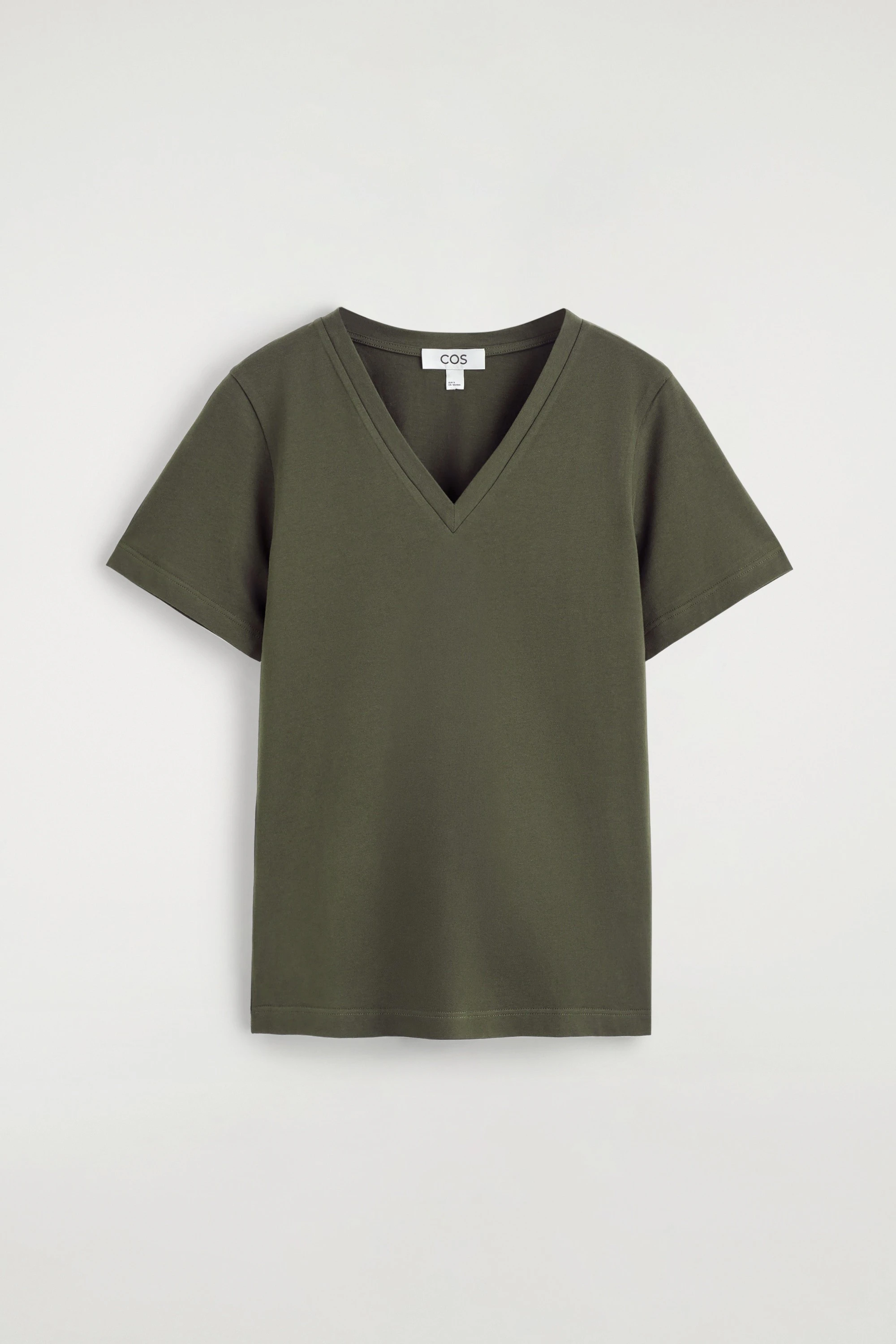 COTTON V-NECK T-SHIRT - 5
