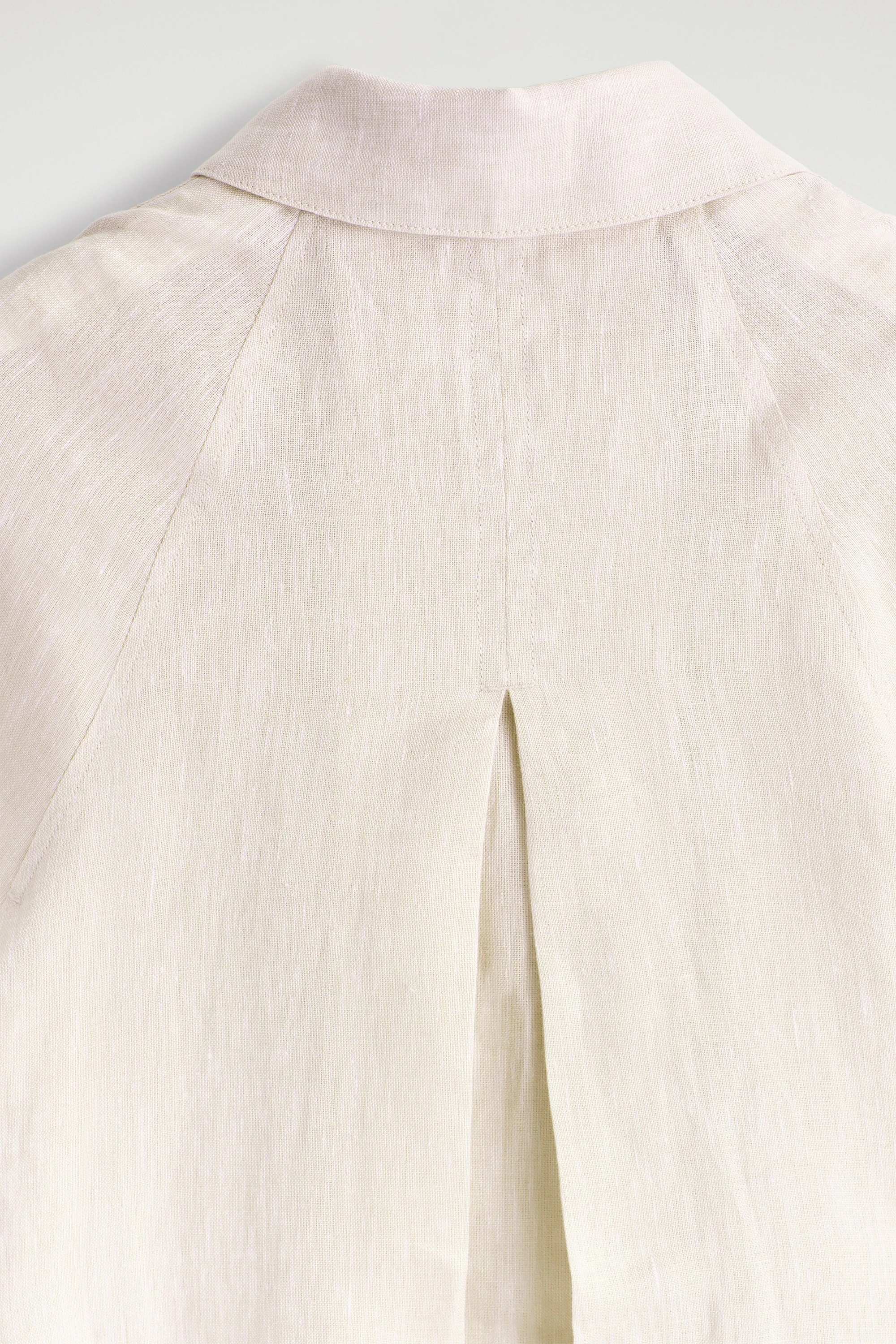 SHORT-SLEEVED LINEN SHIRT DRESS - 7