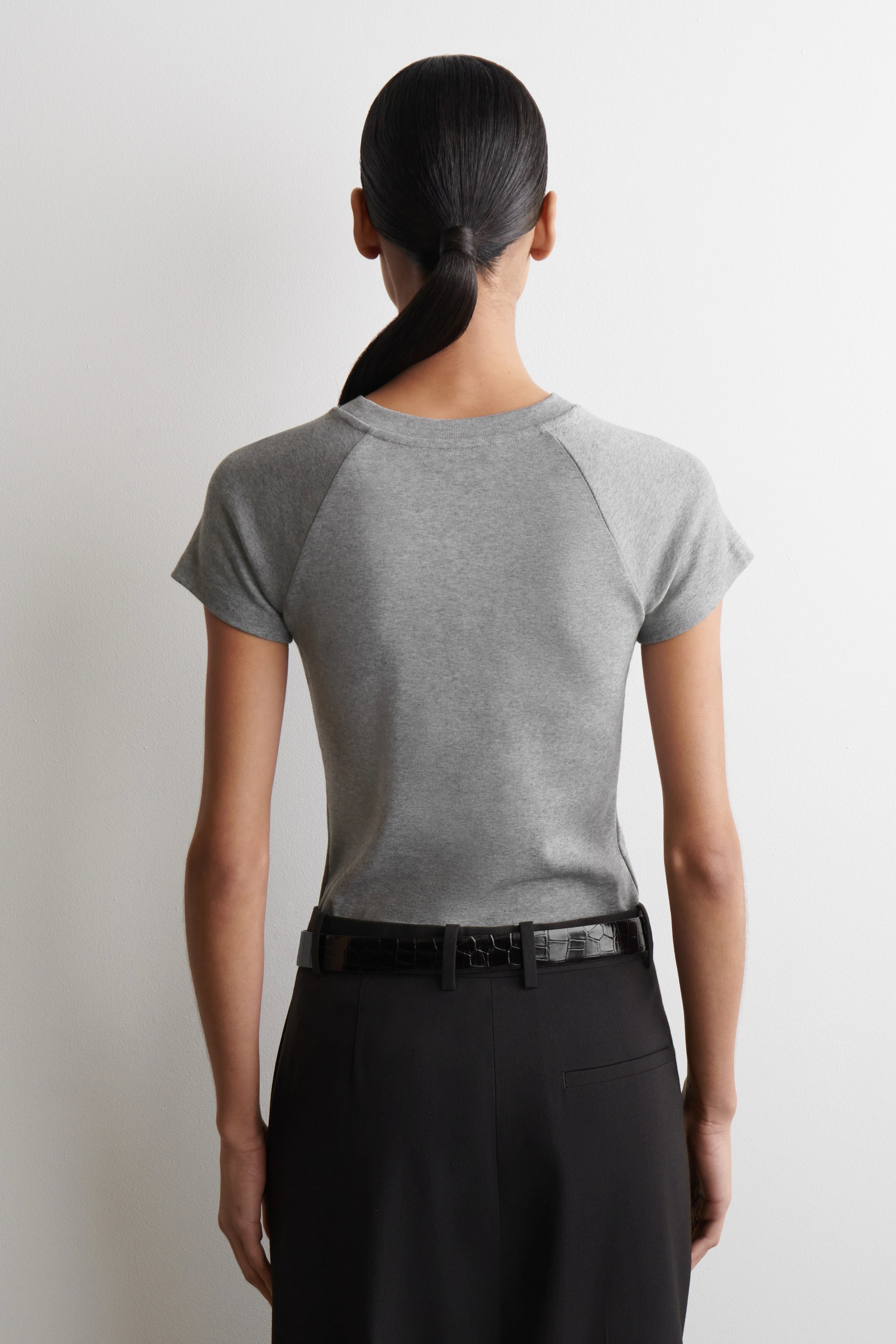 SLIM COTTON RAGLAN T-SHIRT - 2