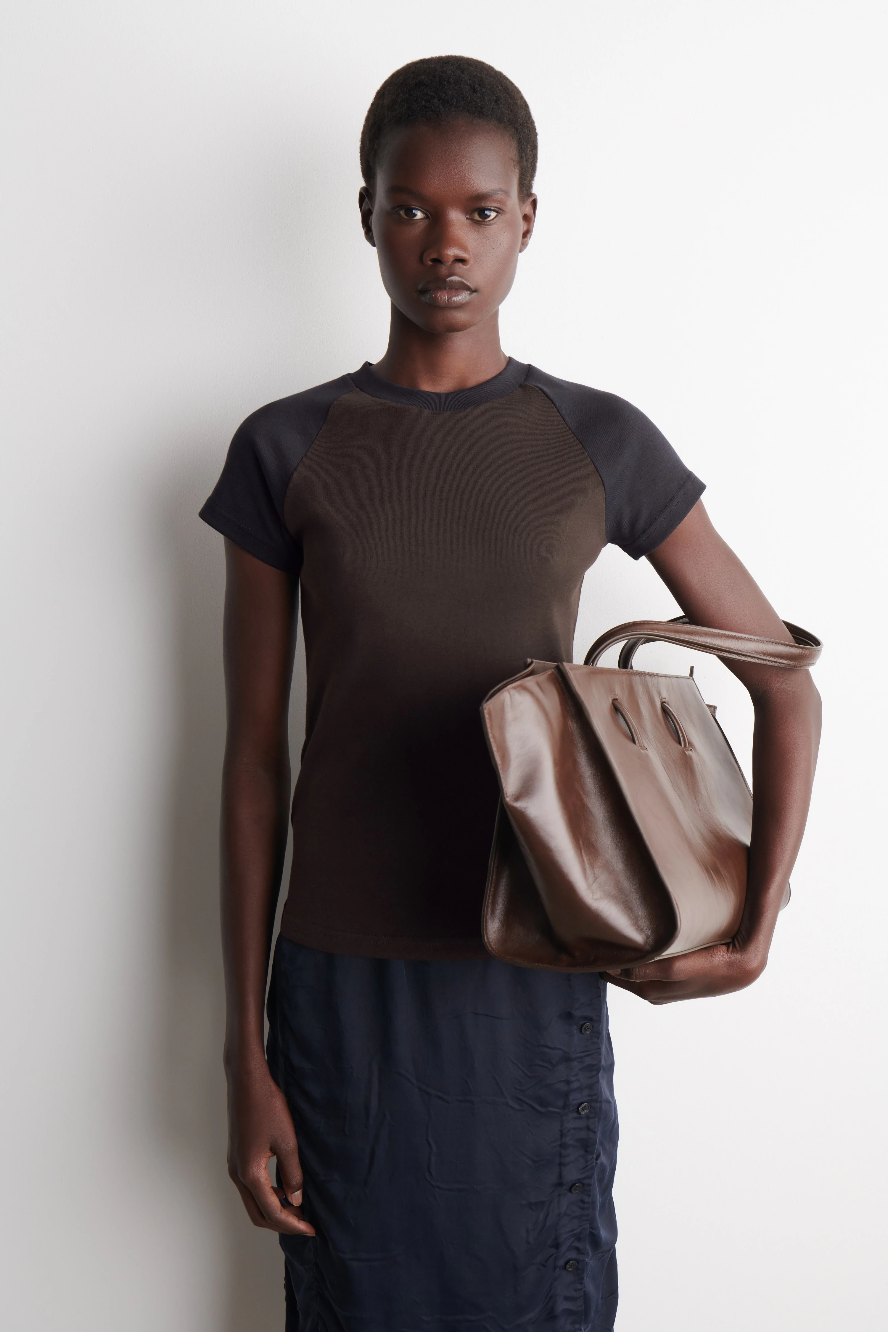 SLIM COTTON RAGLAN T-SHIRT - 1