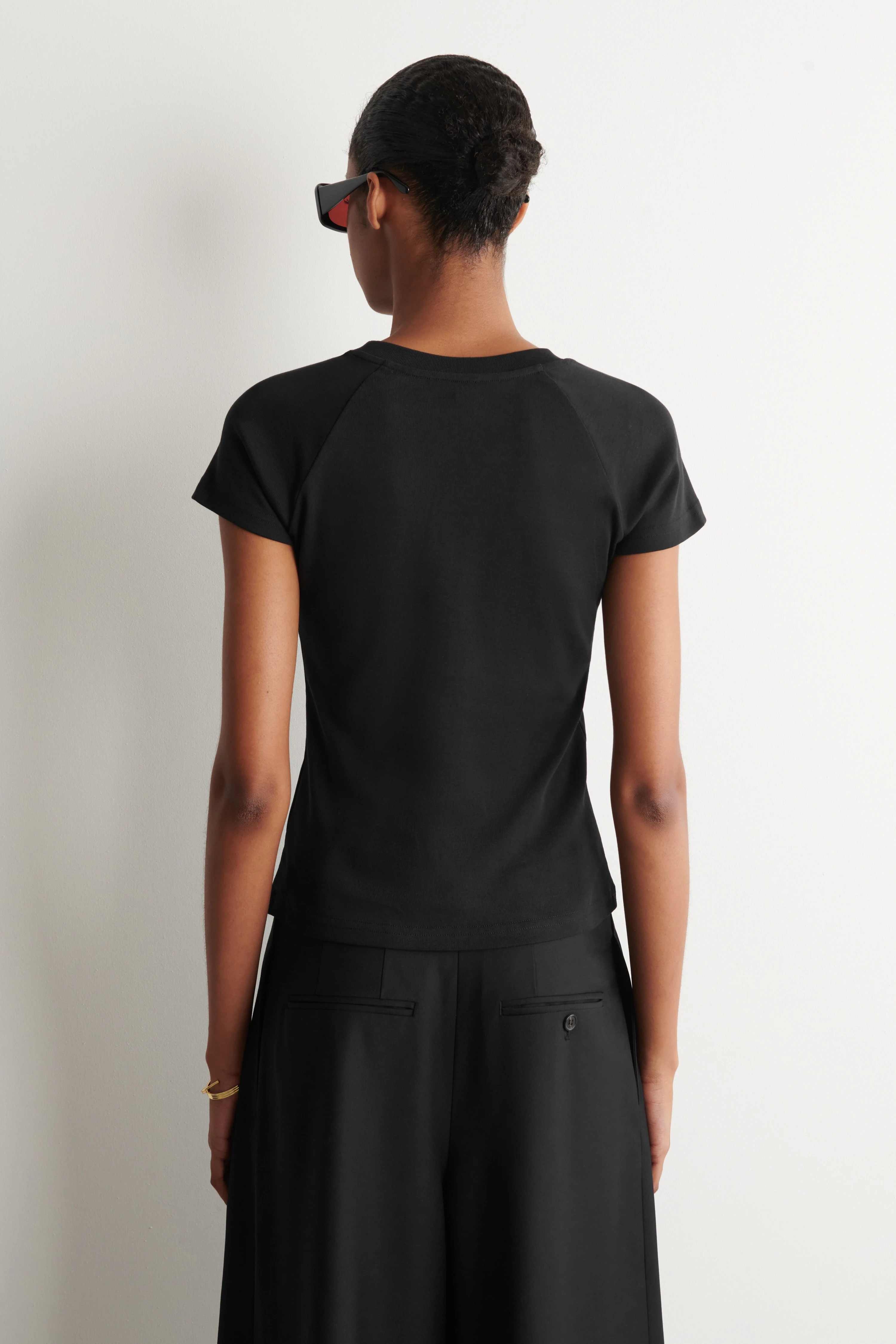 SLIM COTTON RAGLAN T-SHIRT - 2