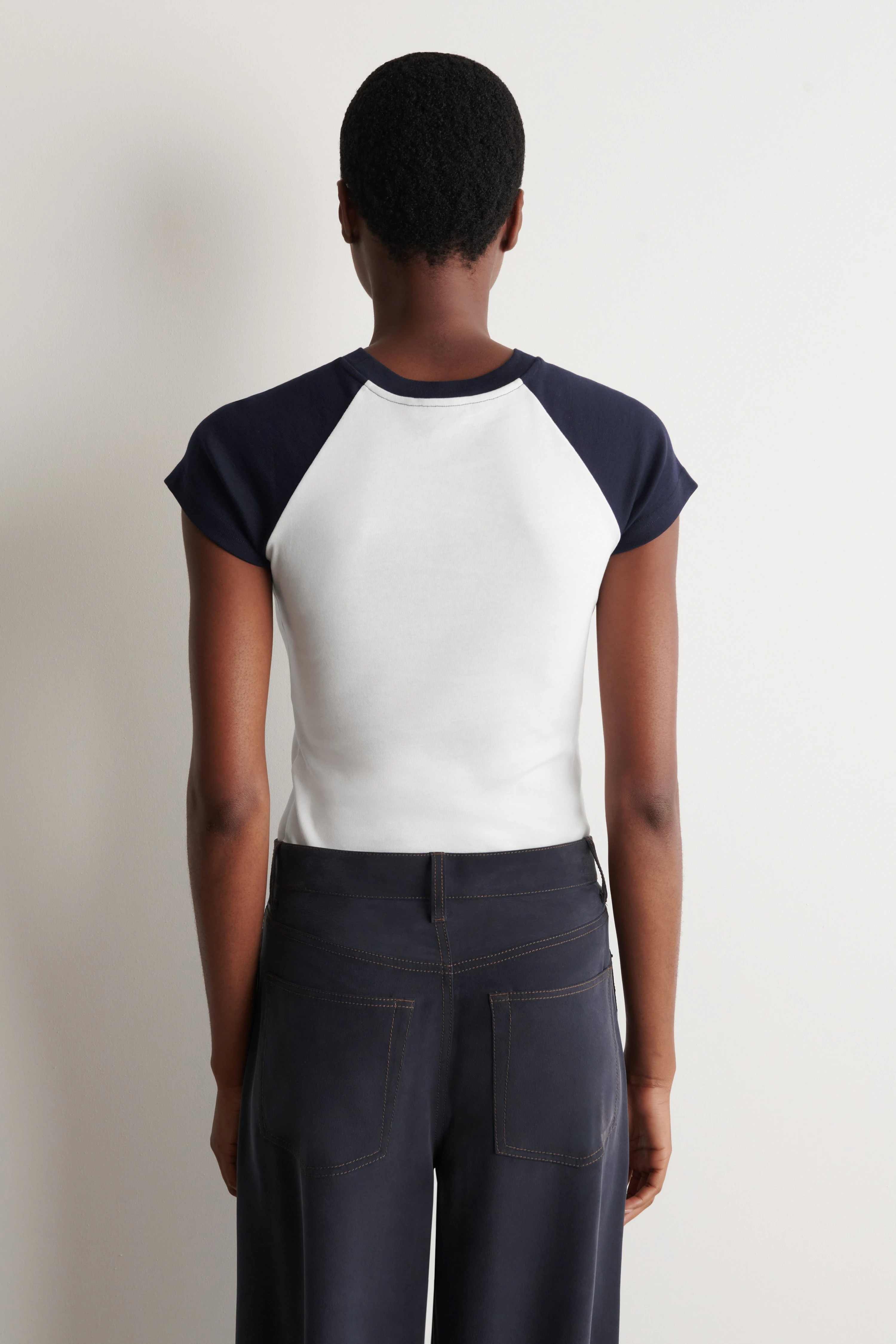 SLIM COTTON RAGLAN T-SHIRT - 2