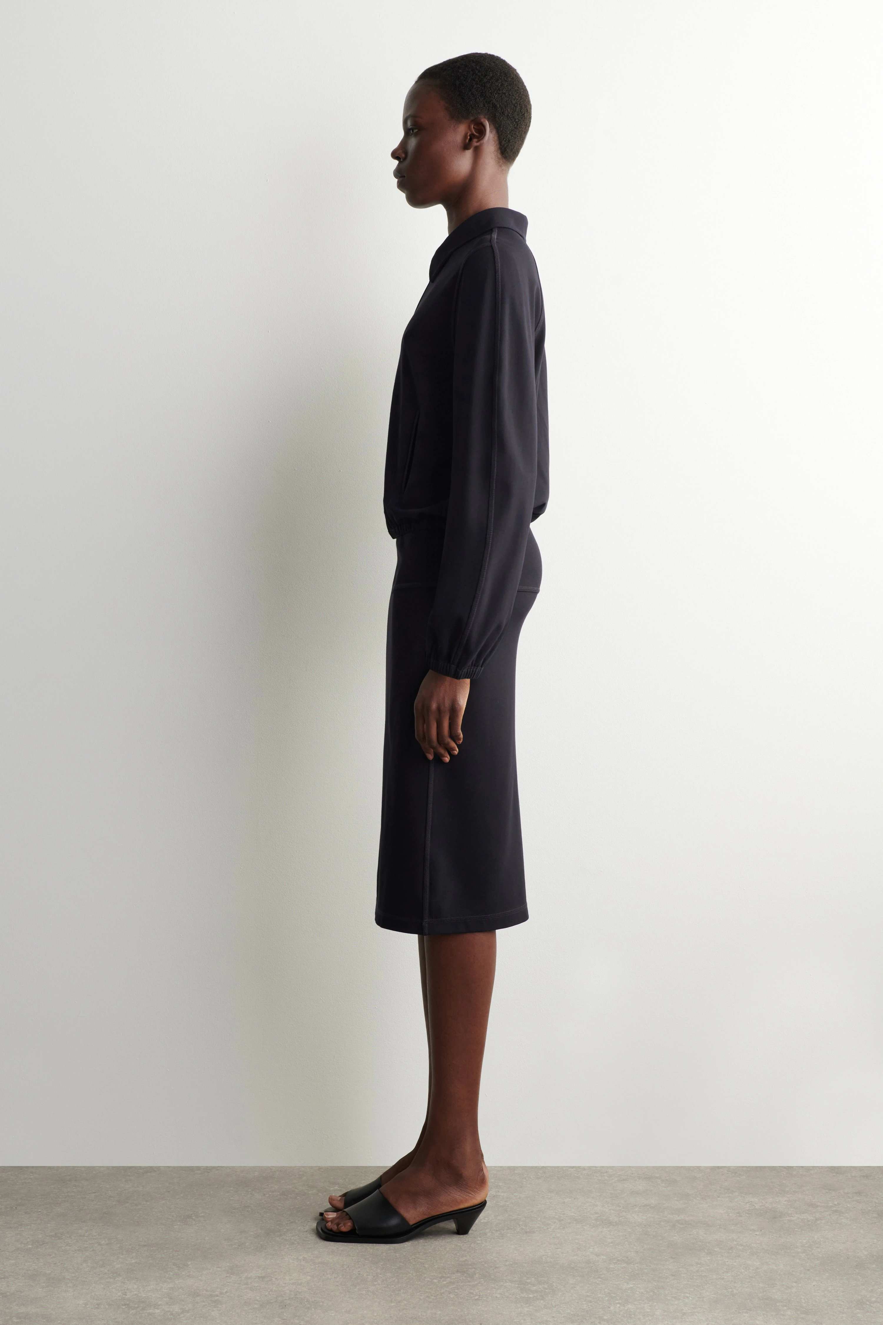 ZIPPED BLOUSON JACKET - 4