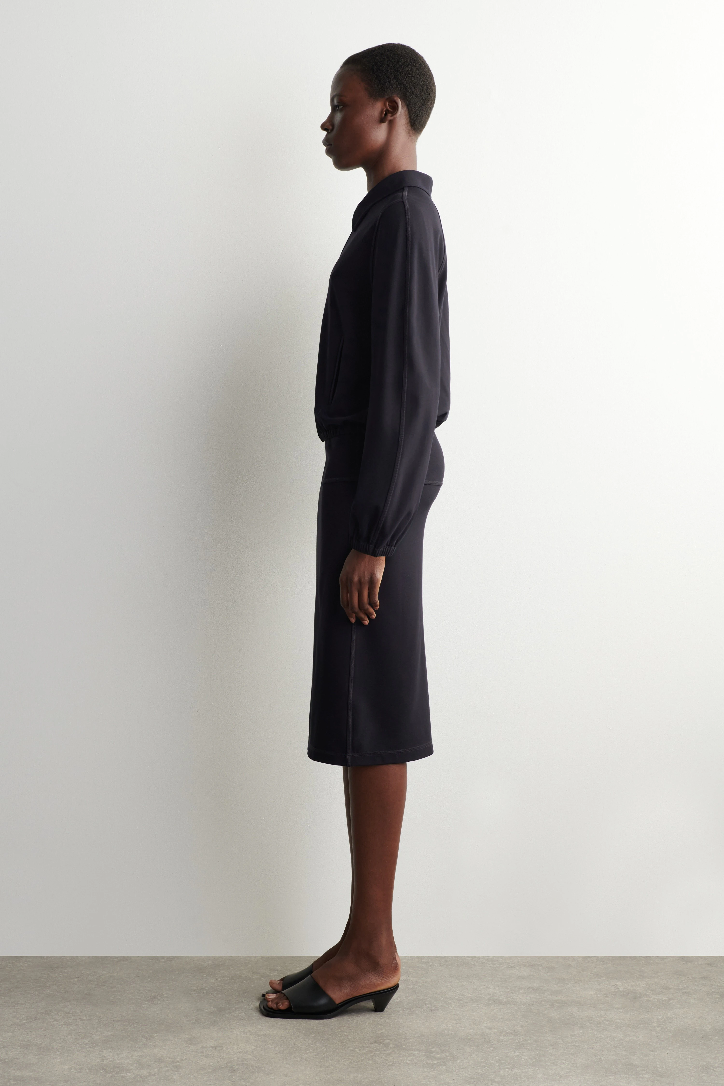 ZIPPED BLOUSON JACKET - 4